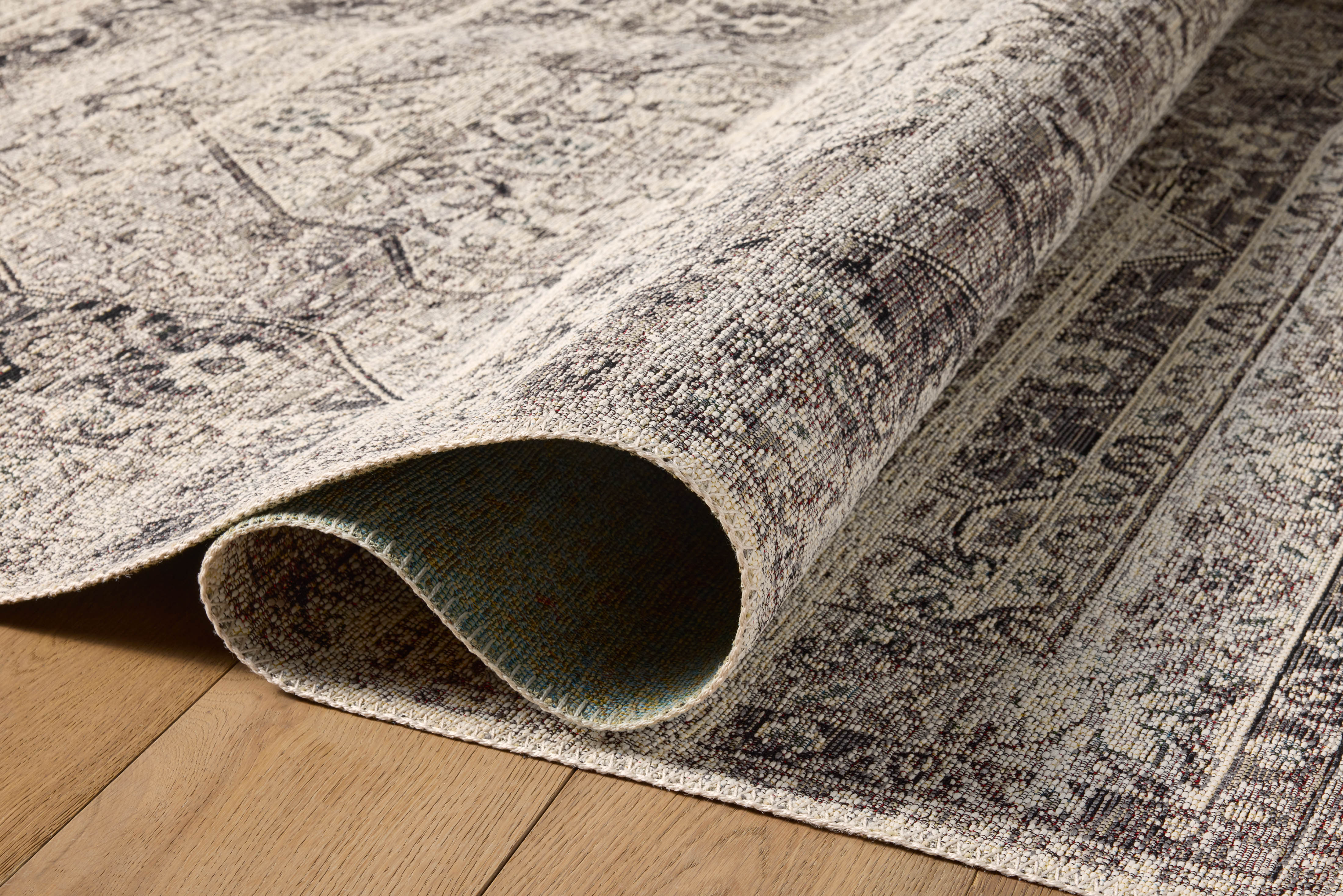 Loloi Mika MIK-12 Stone / Ivory Area Rug