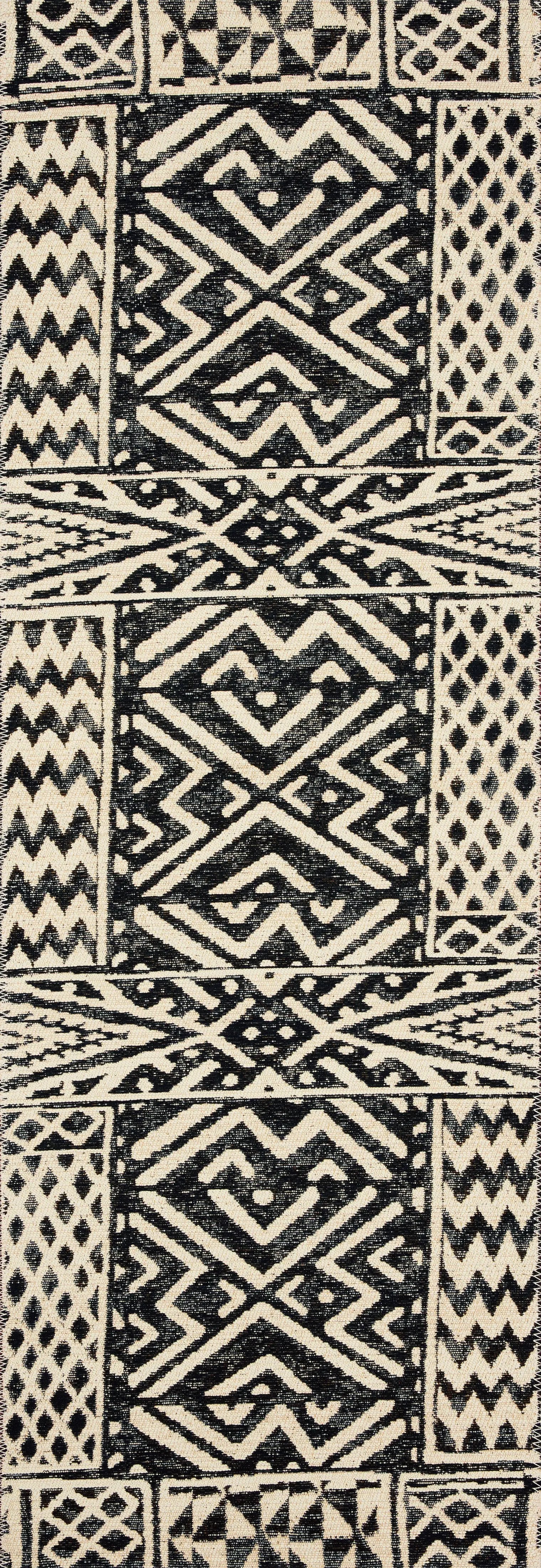 Mika MIK-13 Ivory / Black Area Rug by Loloi