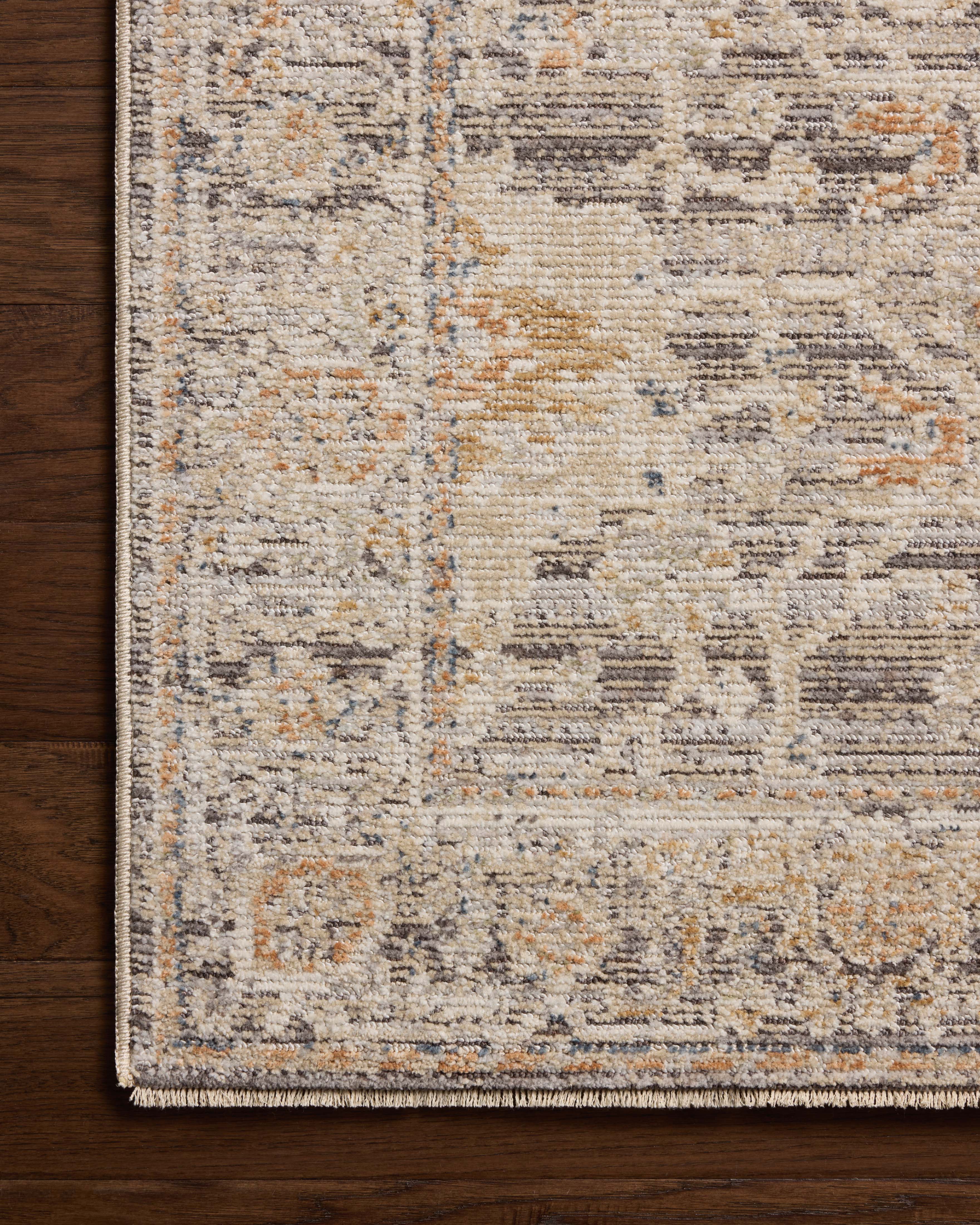 Loloi Milena MLE?05 charcoal and apricot vintage?style area rug with warm accents and classic design