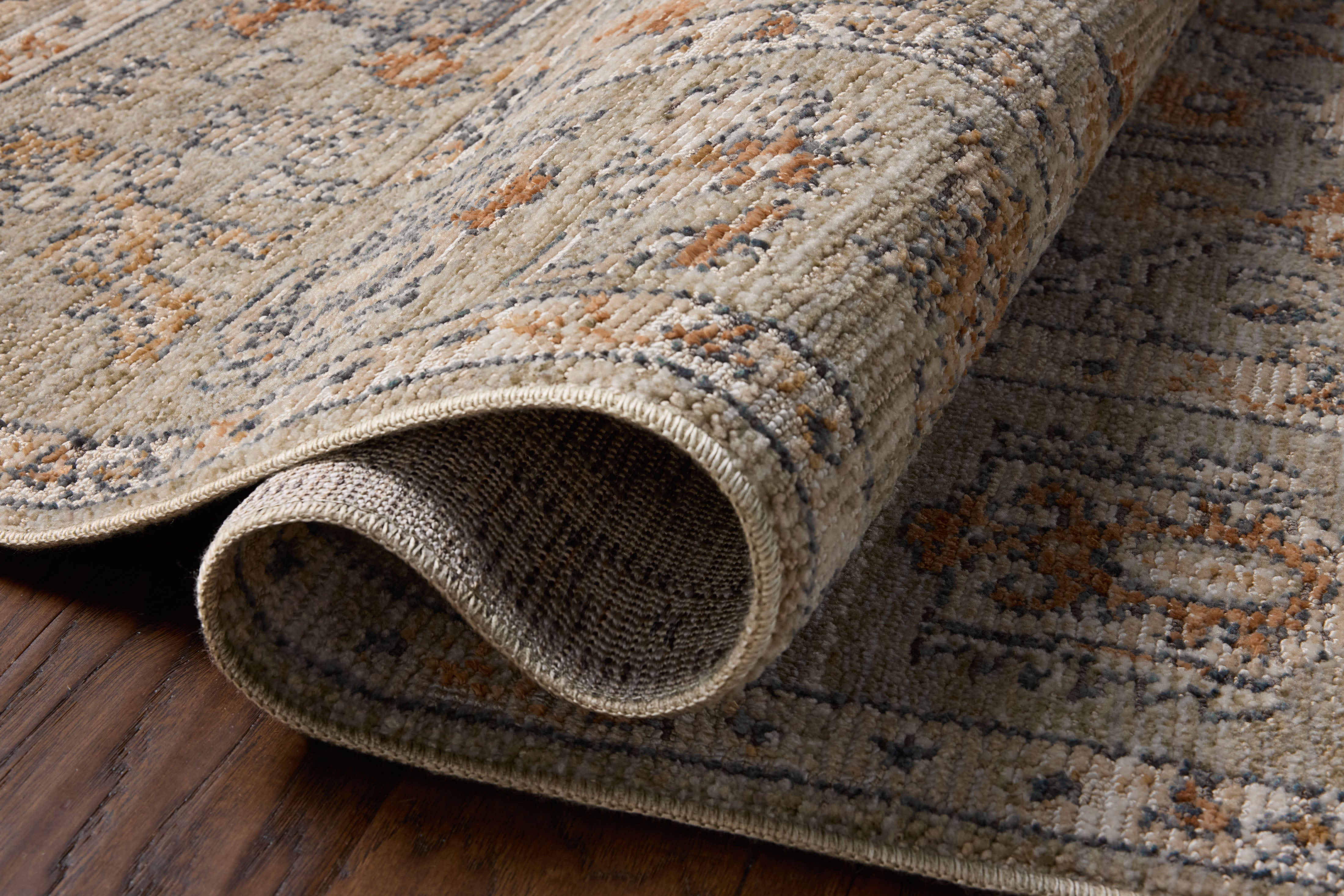 Loloi Milena MLE?06 sage multi?color vintage area rug with layered pattern and muted accent tones