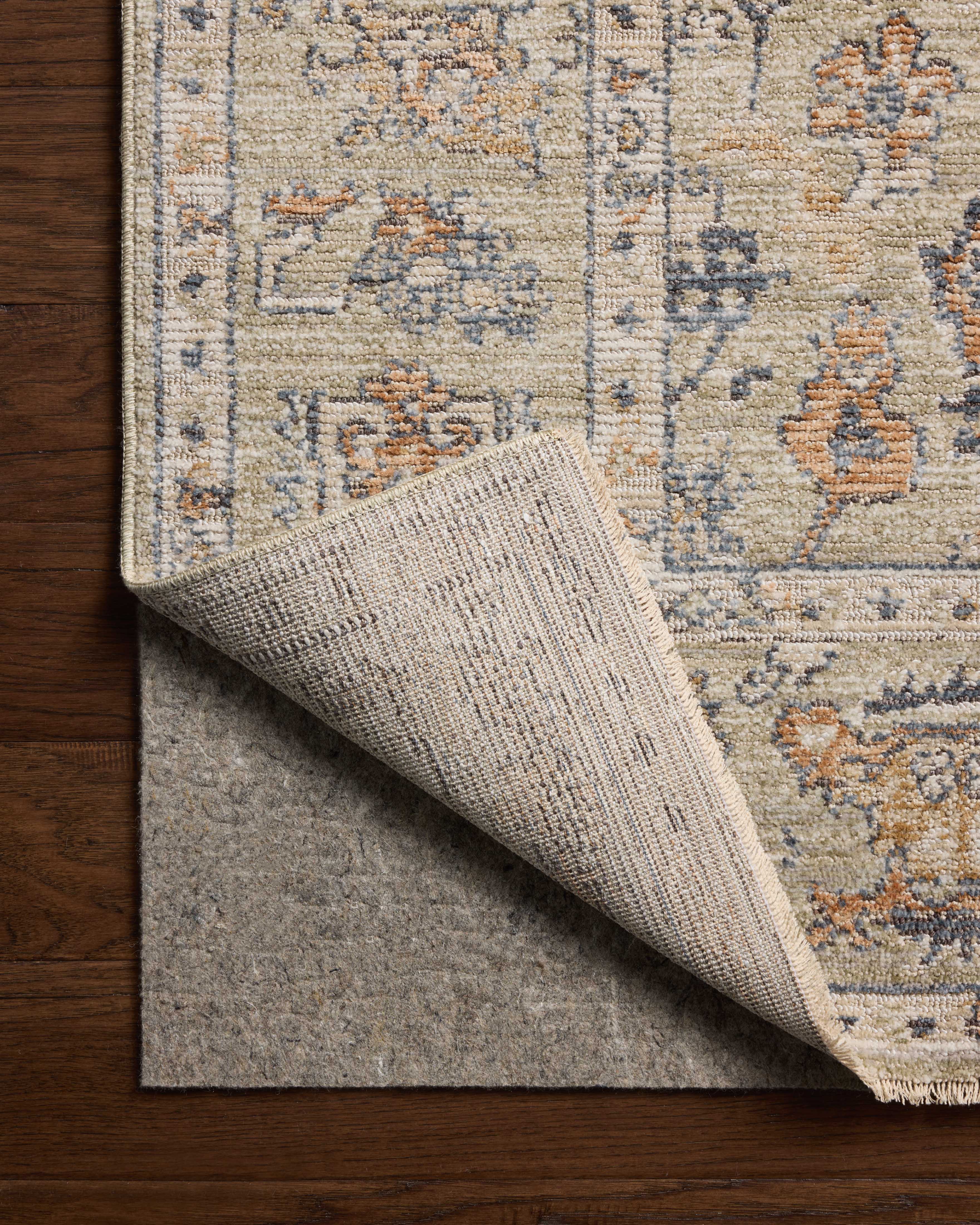 Loloi Milena MLE?06 sage multi?color vintage area rug with layered pattern and muted accent tones