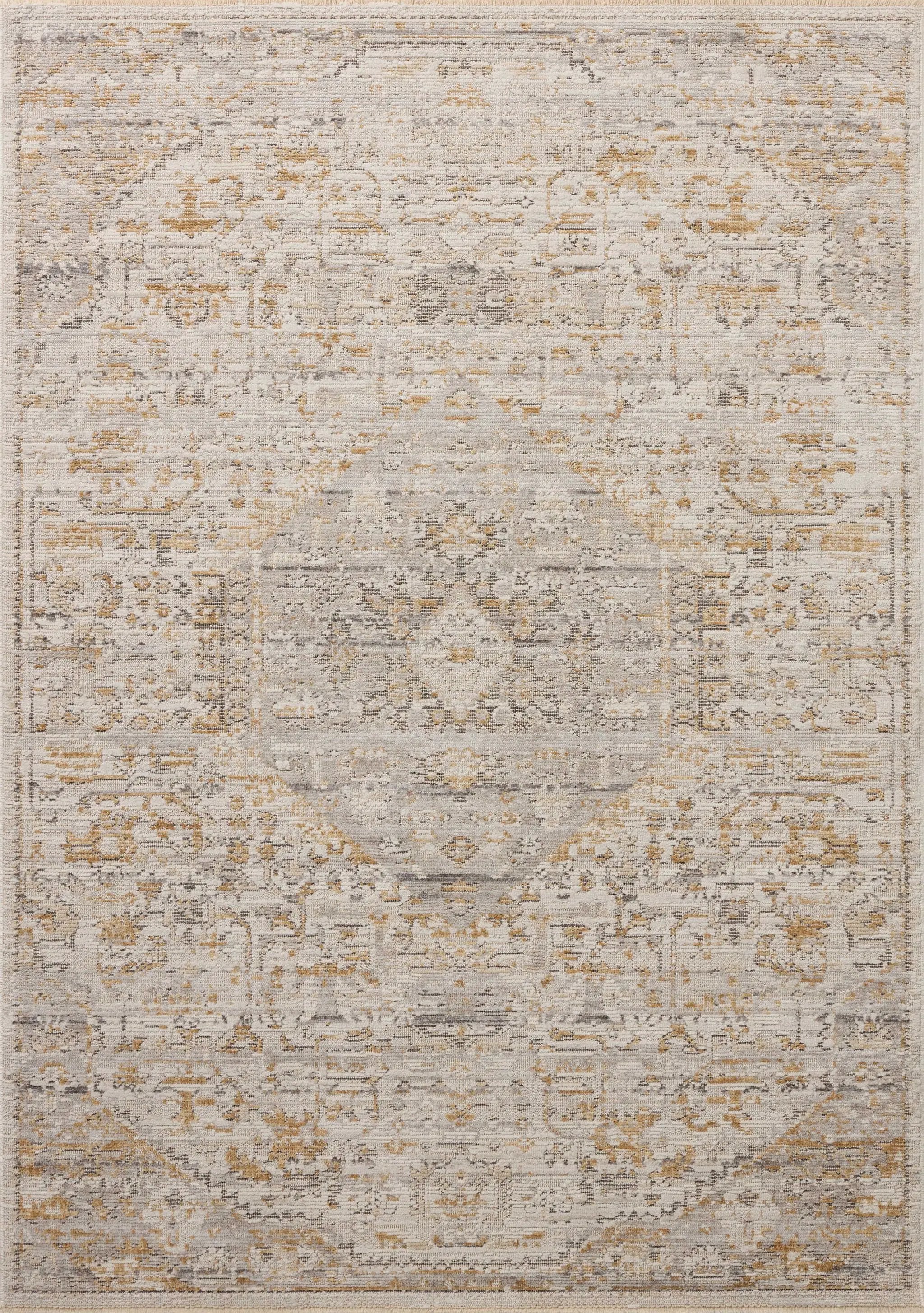 Milena MLE-09 Ivory / Ochre Area Rug by Loloi