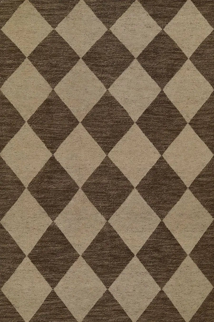 Willow WLO-4 (Checkered) Brown Area Rug by Momeni
