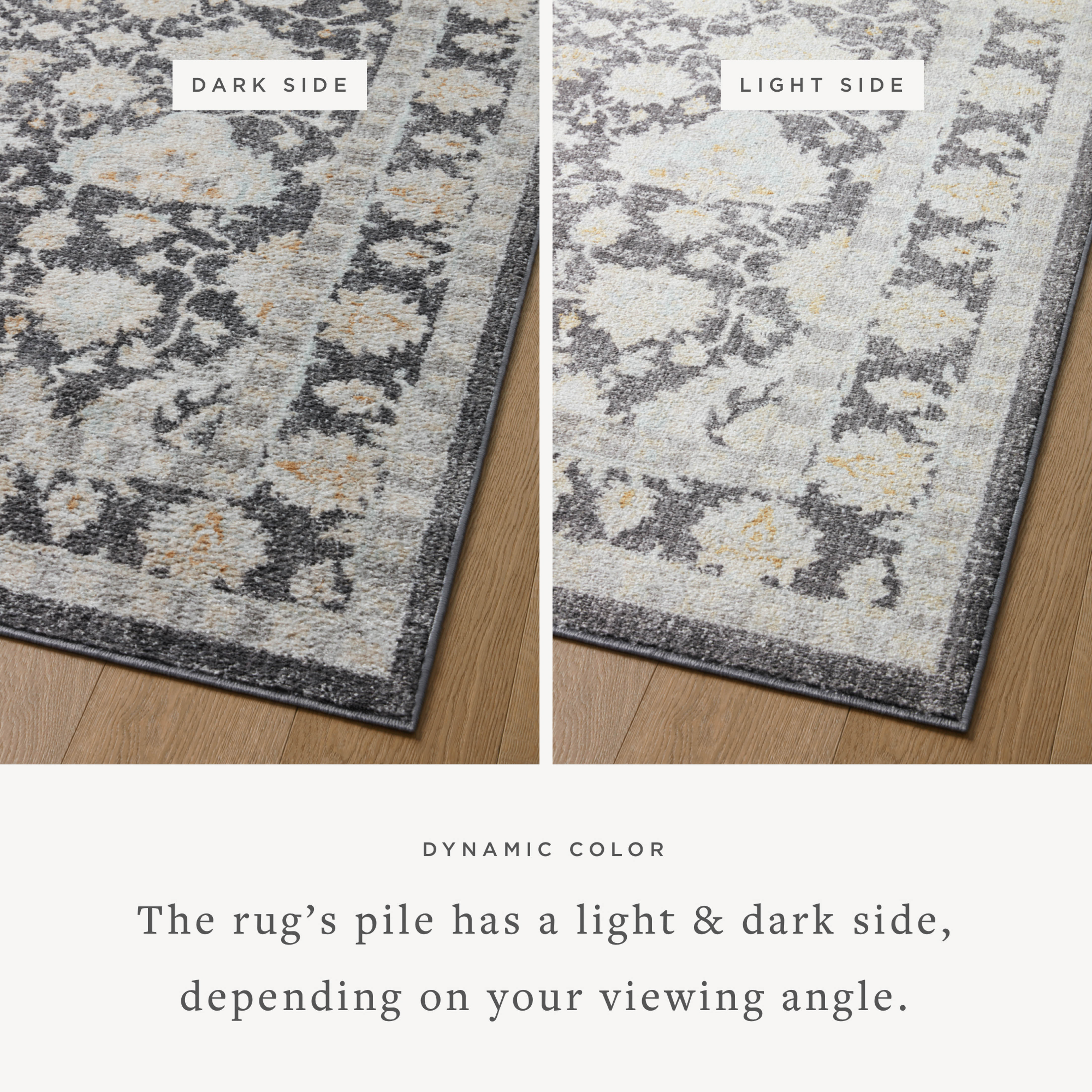 Loloi Monroe MON-05 Charcoal / Natural Area Rug