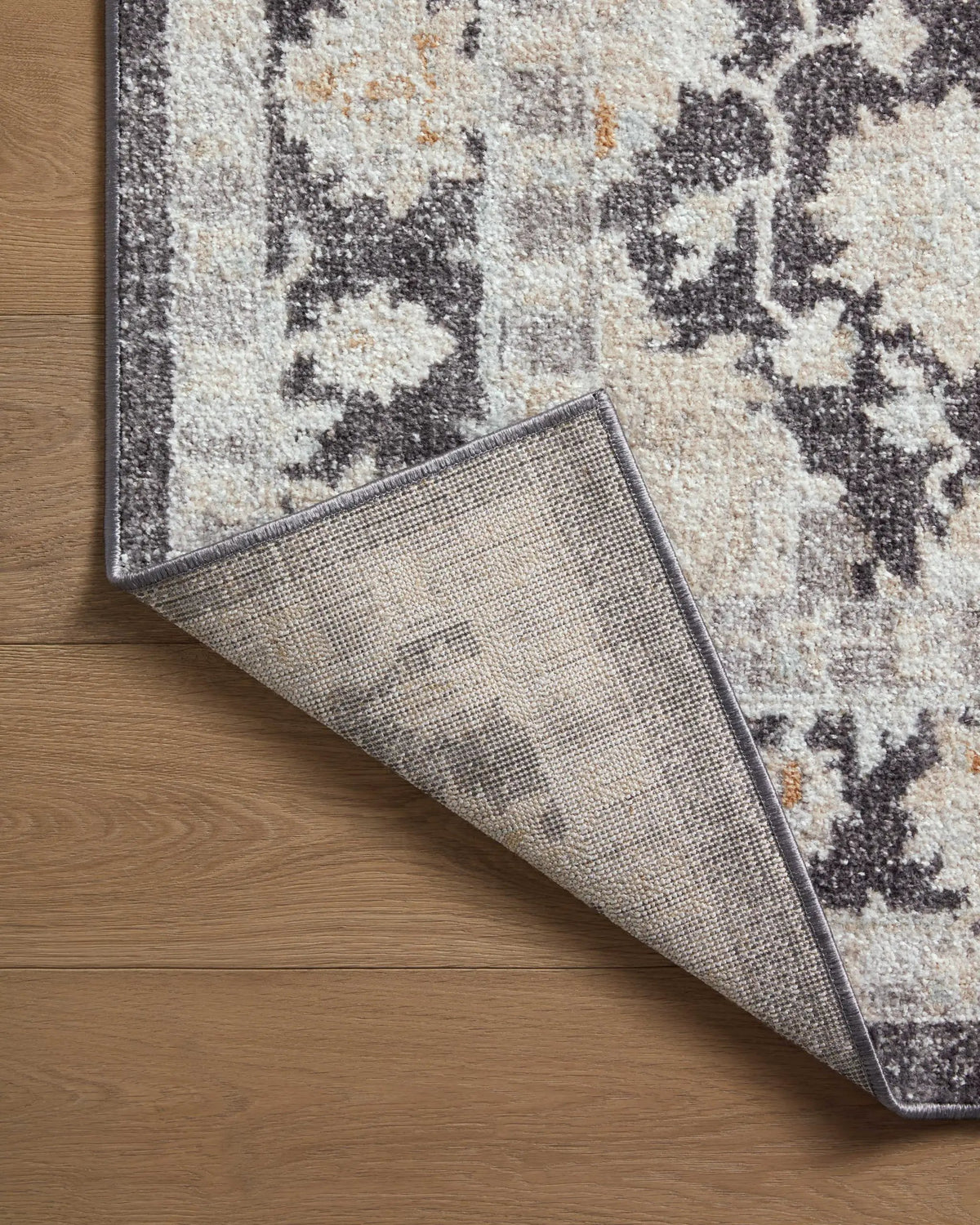 Monroe MON-05 Charcoal / Natural Area Rug by Loloi