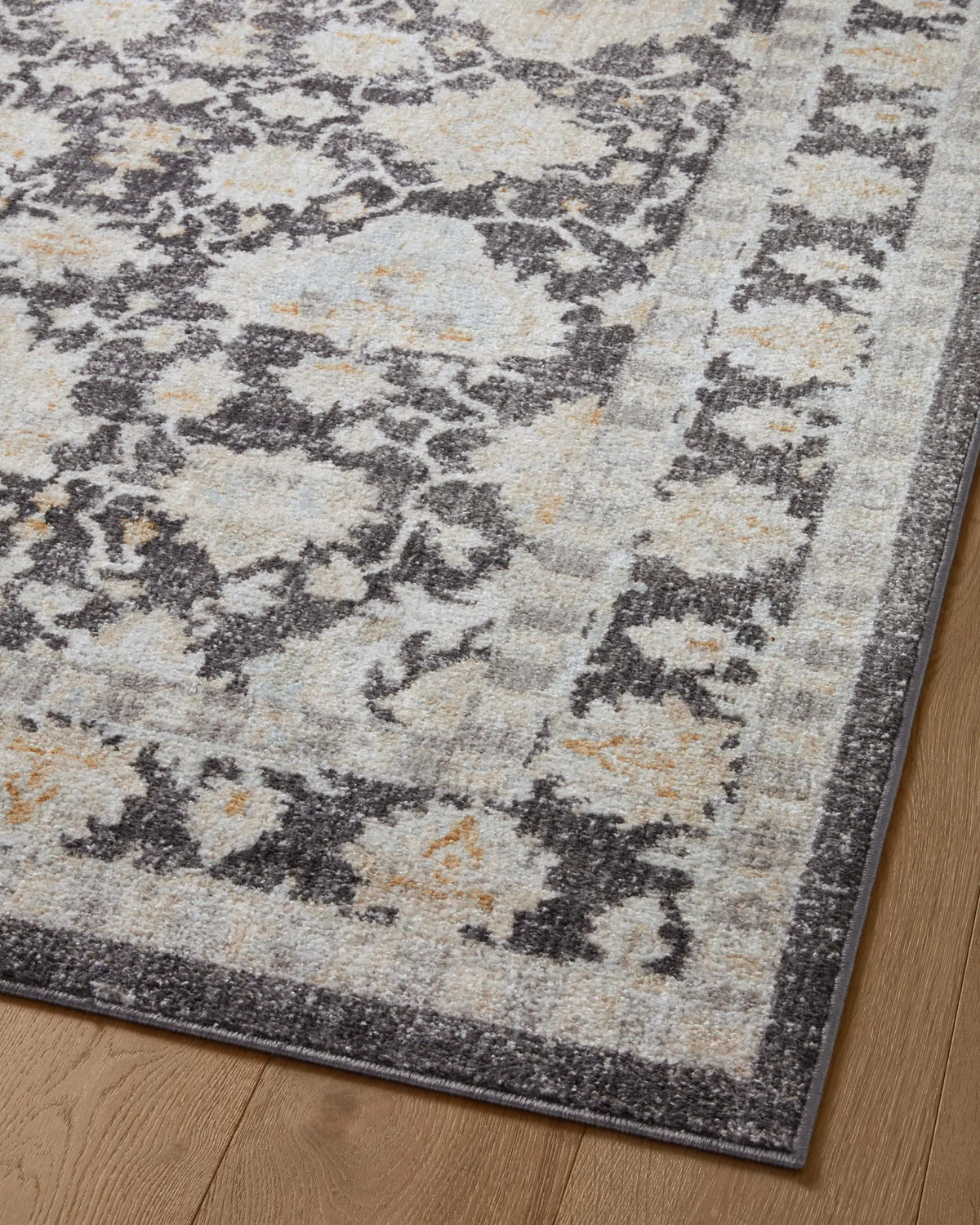 Monroe MON-05 Charcoal / Natural Area Rug by Loloi