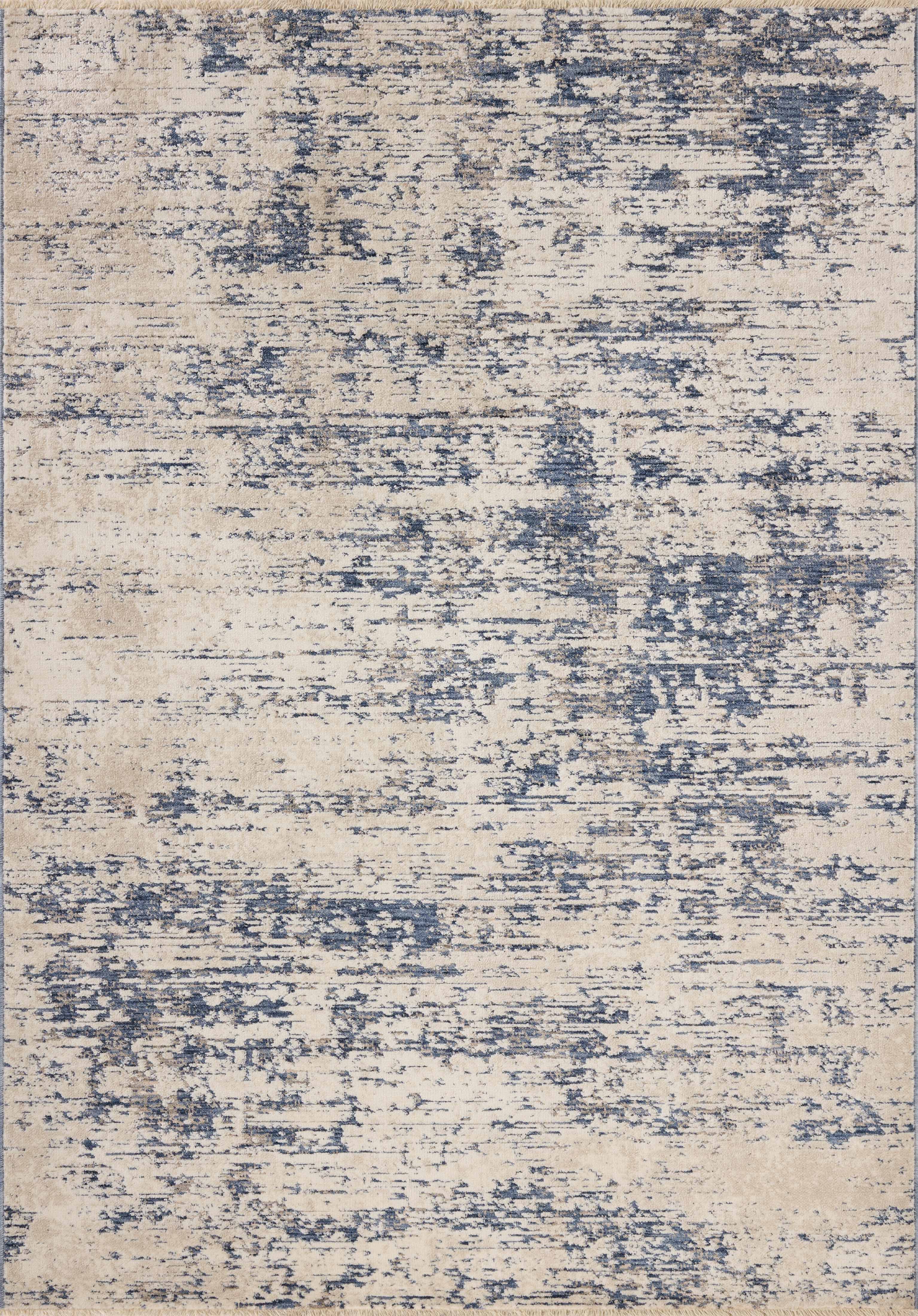 The Nellie NEL-05 Dove / Blue Area Rug delivers gentle dove and calming blue beauty and graphic elegance in a power-loomed polyester and polypropylene area rug