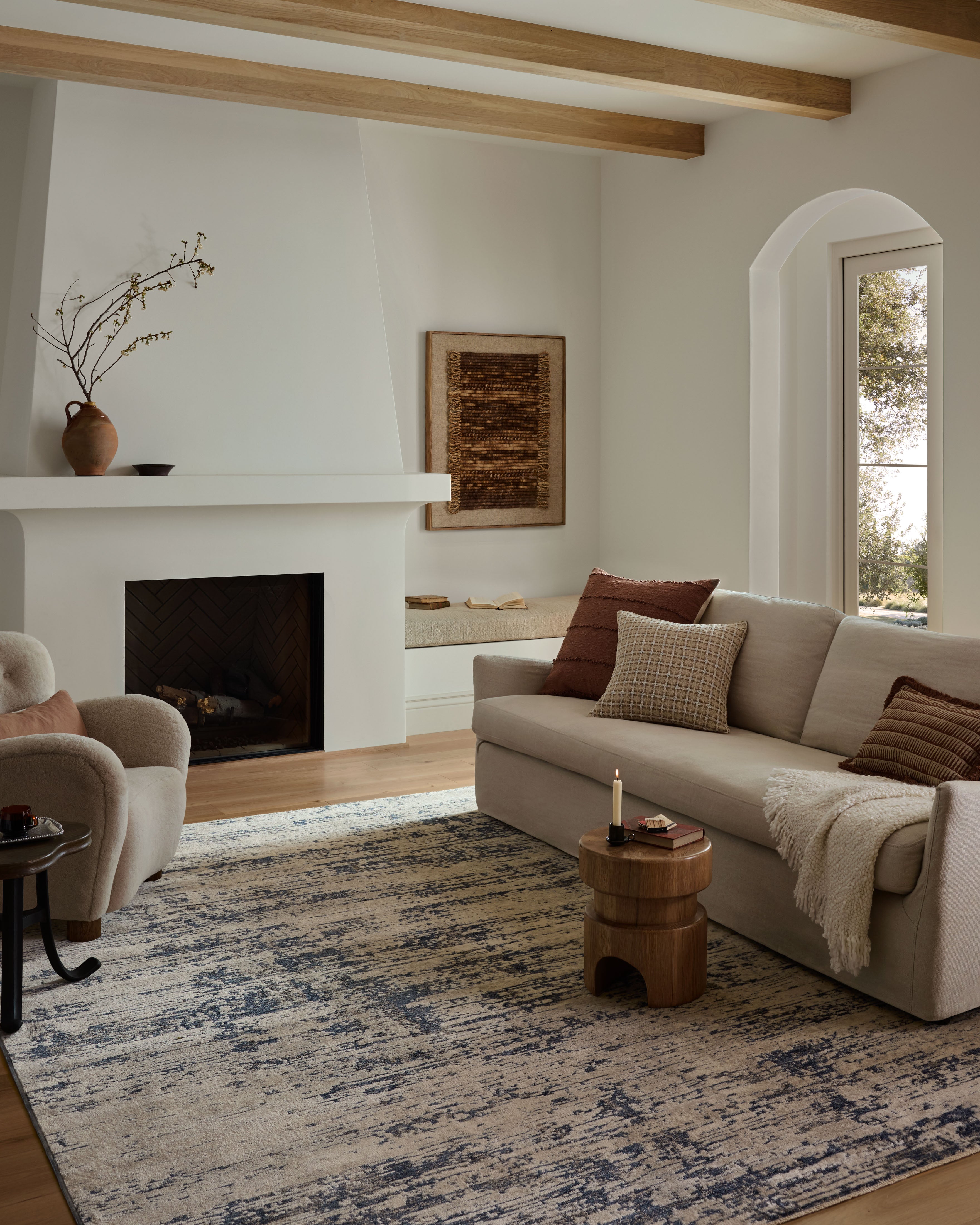 The Nellie NEL-05 Dove / Blue Area Rug delivers gentle dove and calming blue beauty and graphic elegance in a power-loomed polyester and polypropylene area rug