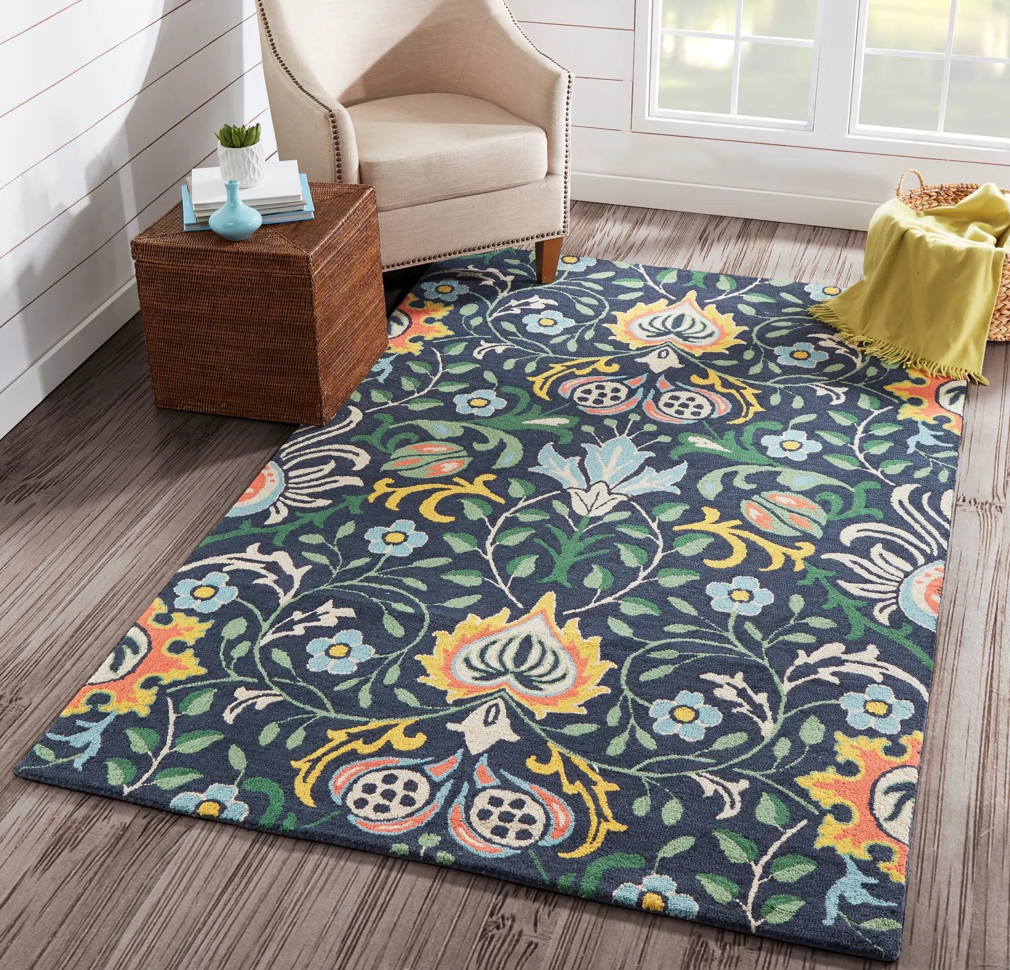 Newport NP-12 Navy Area Rug by Momeni