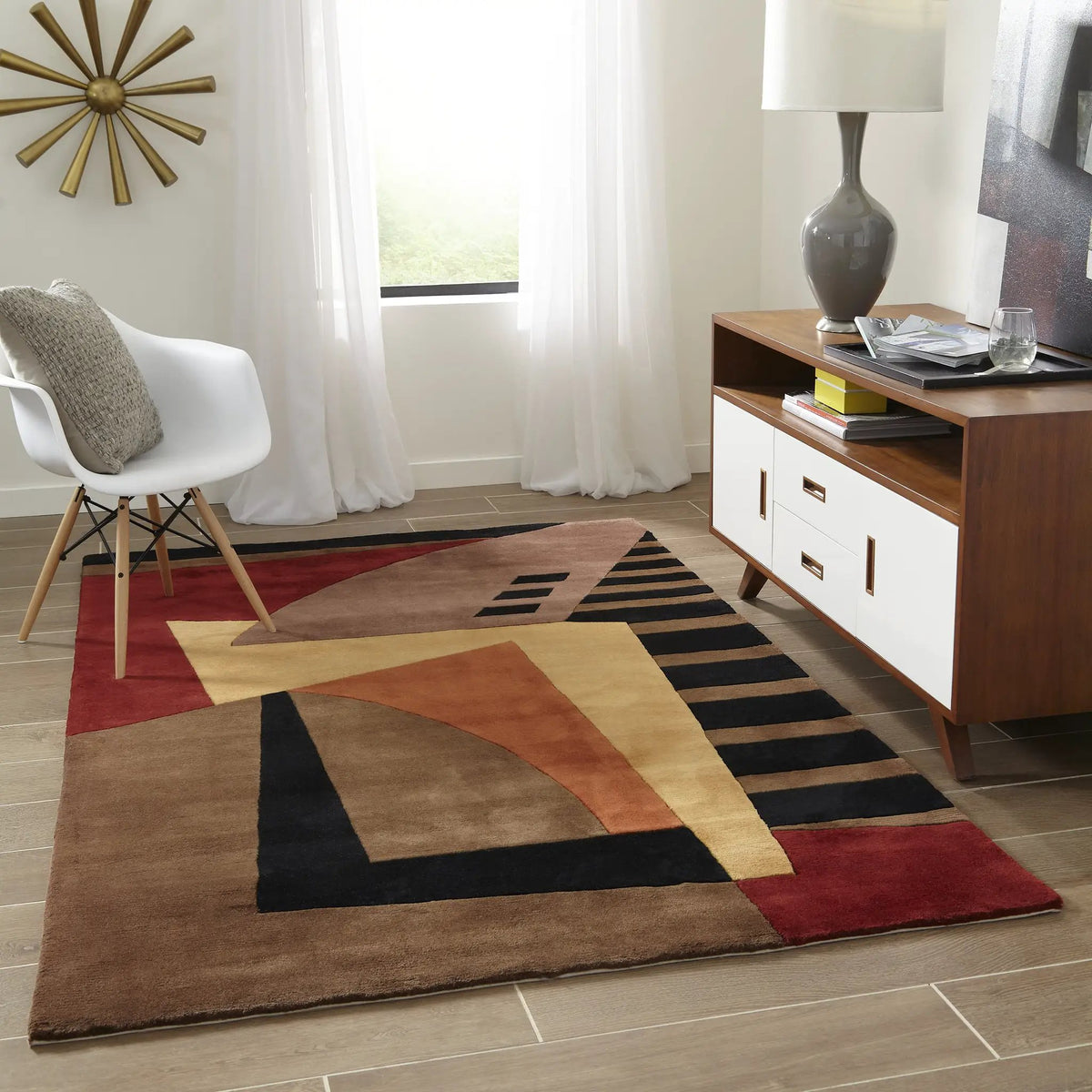New Wave NW-22 Pomegranate Area Rug by Momeni