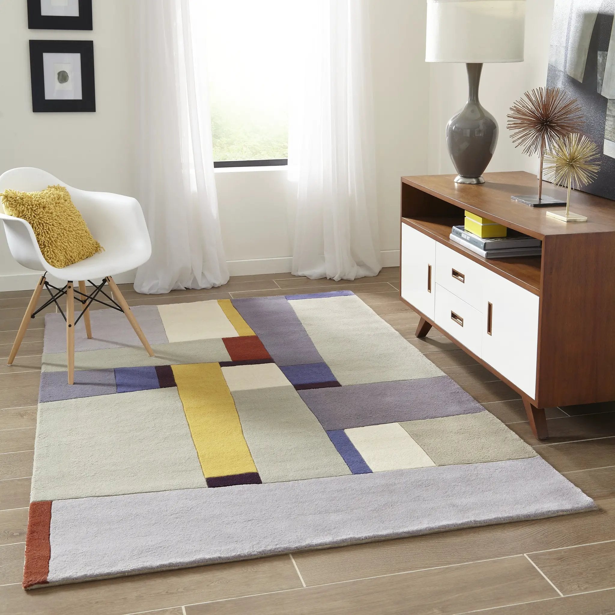 New Wave NW-23 Gray Area Rug by Momeni