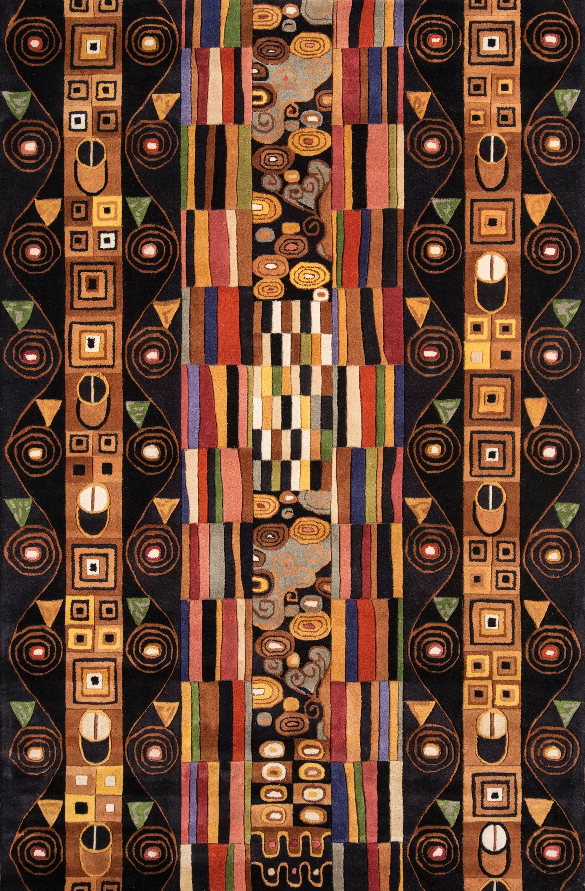 New Wave NW-33 Black Area Rug by Momeni