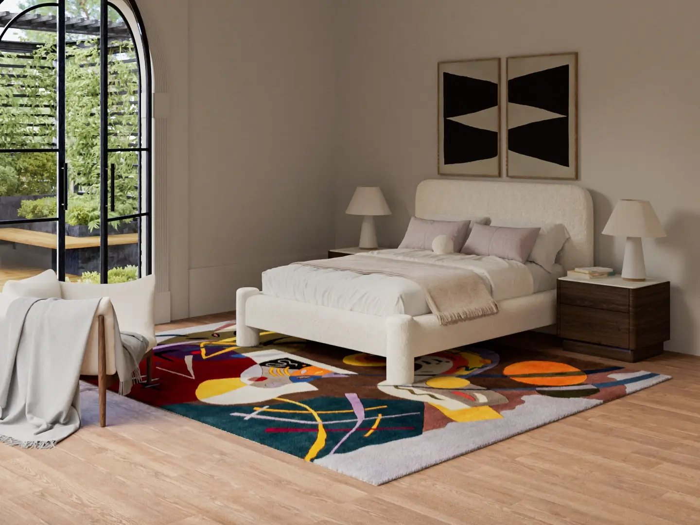 New Wave NW-61 Multicolor Area Rug by Momeni