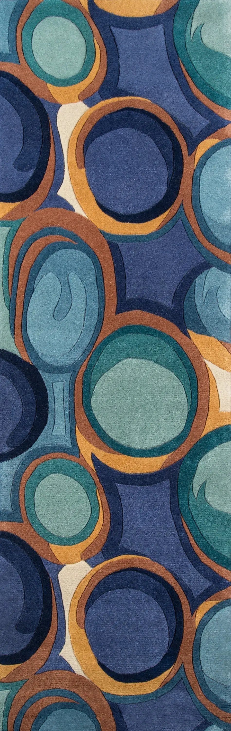 New Wave NW133 Blue Area Rug by Momeni