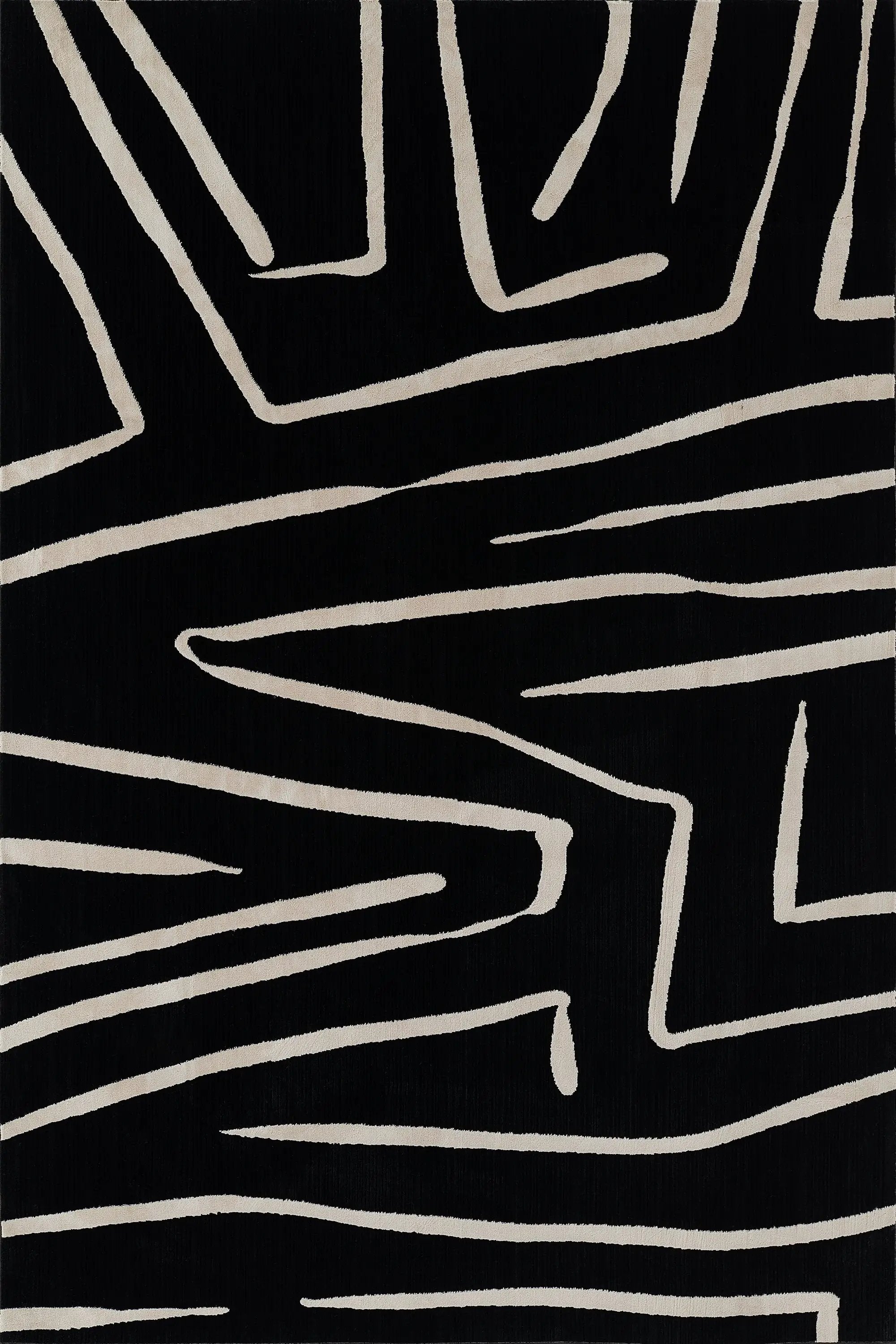 Noho NO-04 Black Area Rug by Momeni