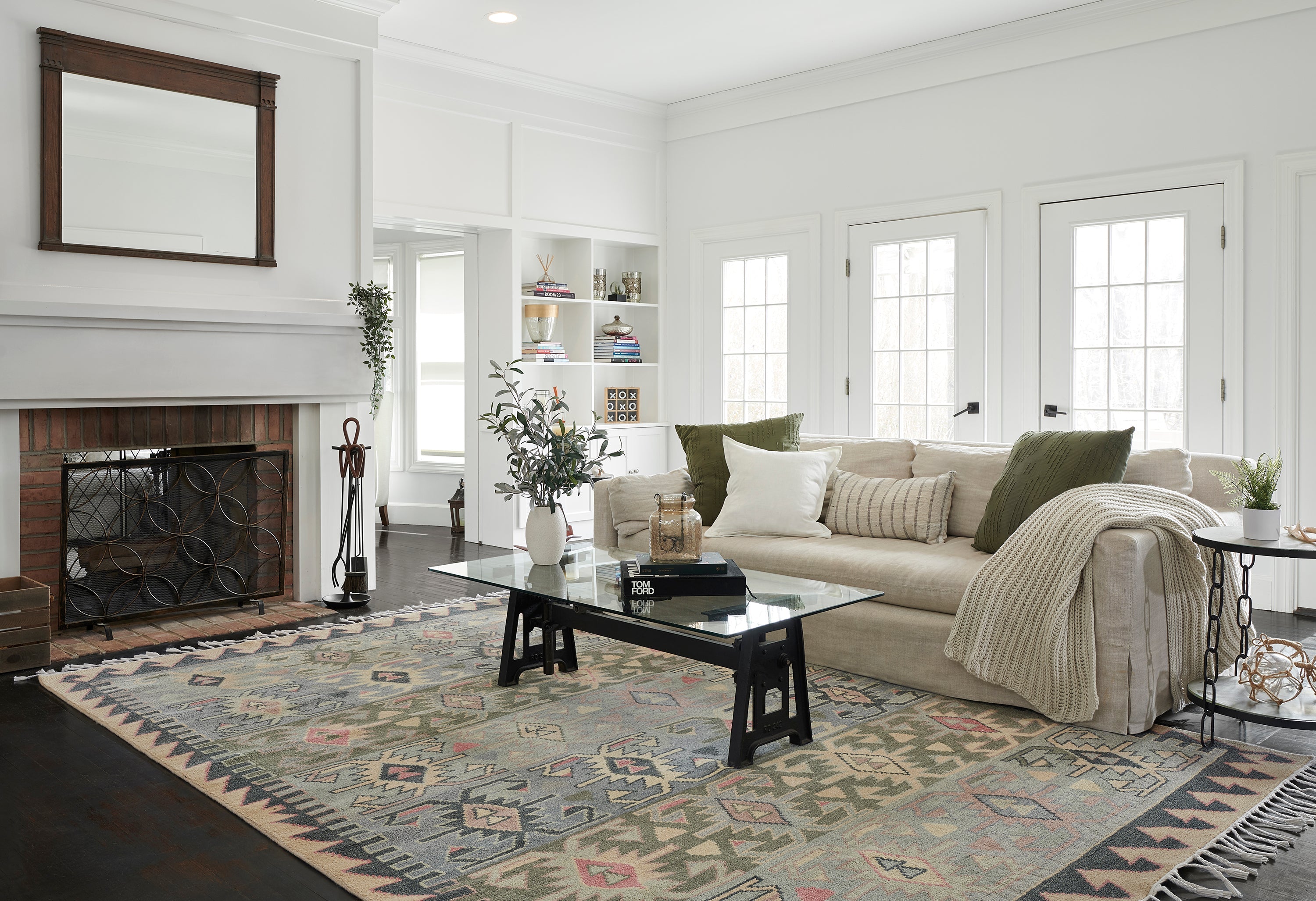 Momeni Nomad NOM-1 Blue Hand Knotted Area Rug