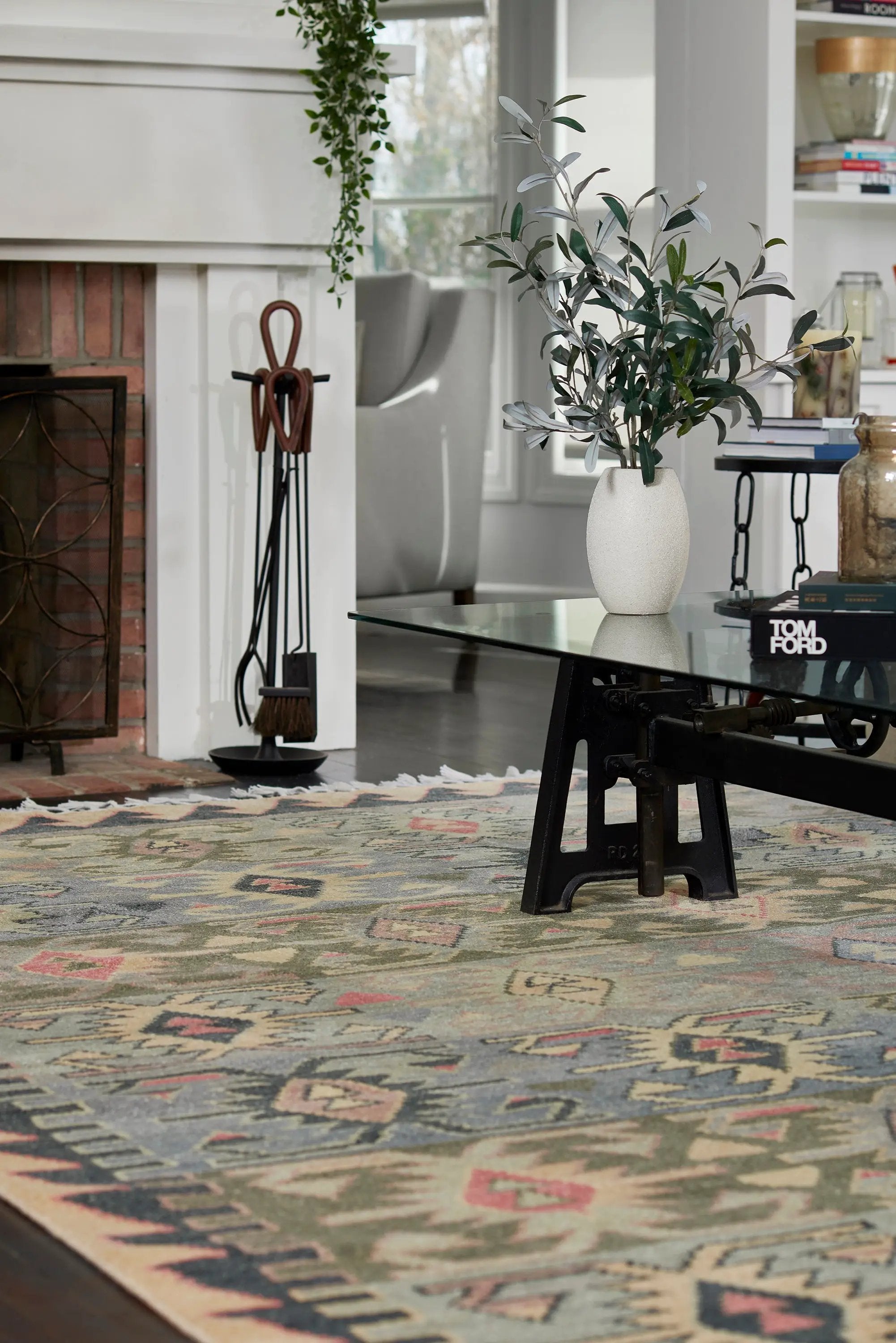 Nomad NOM-1 Blue Area Rug by Momeni