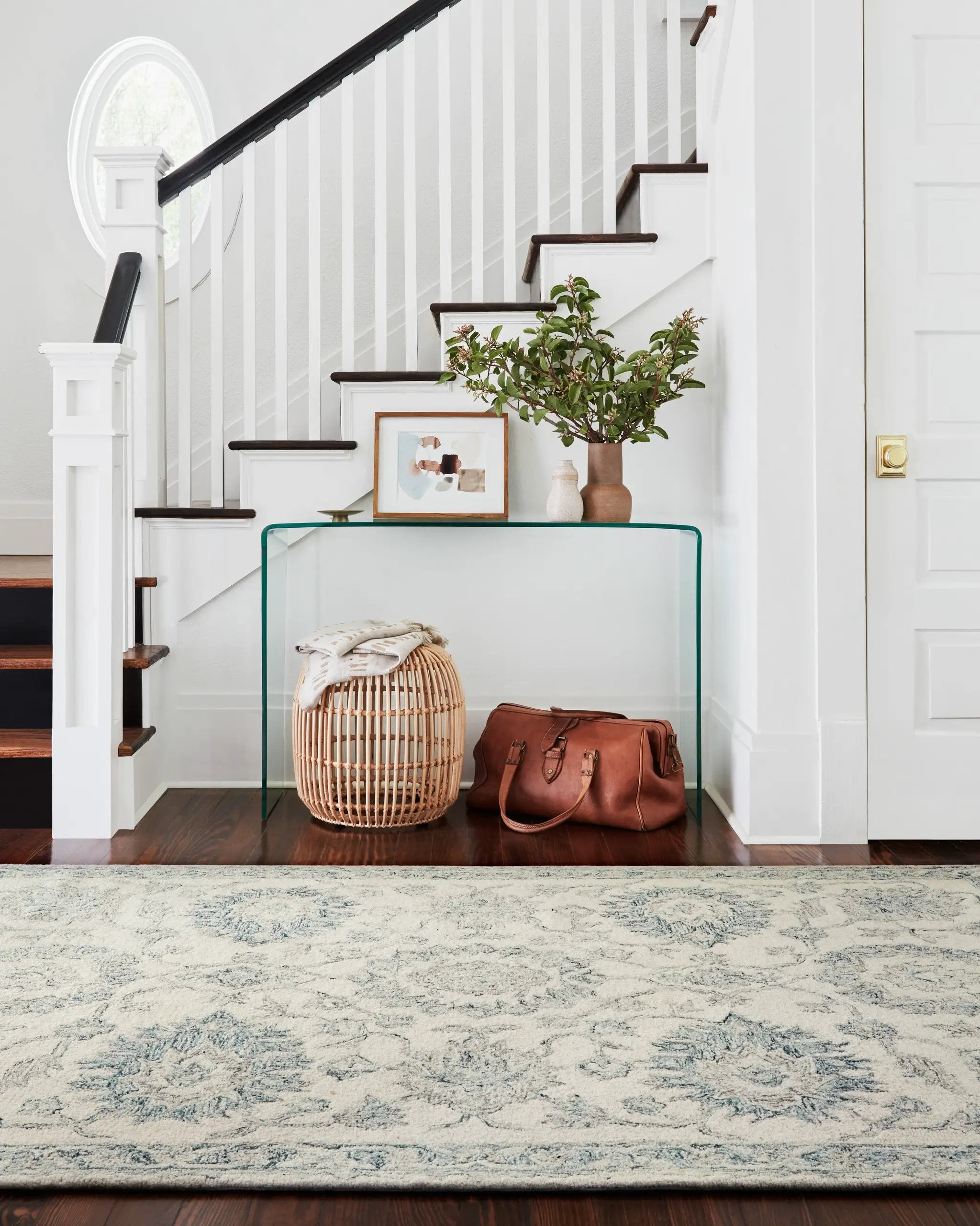 Norabel NOR-04 Ivory / Blue Area Rug by Loloi