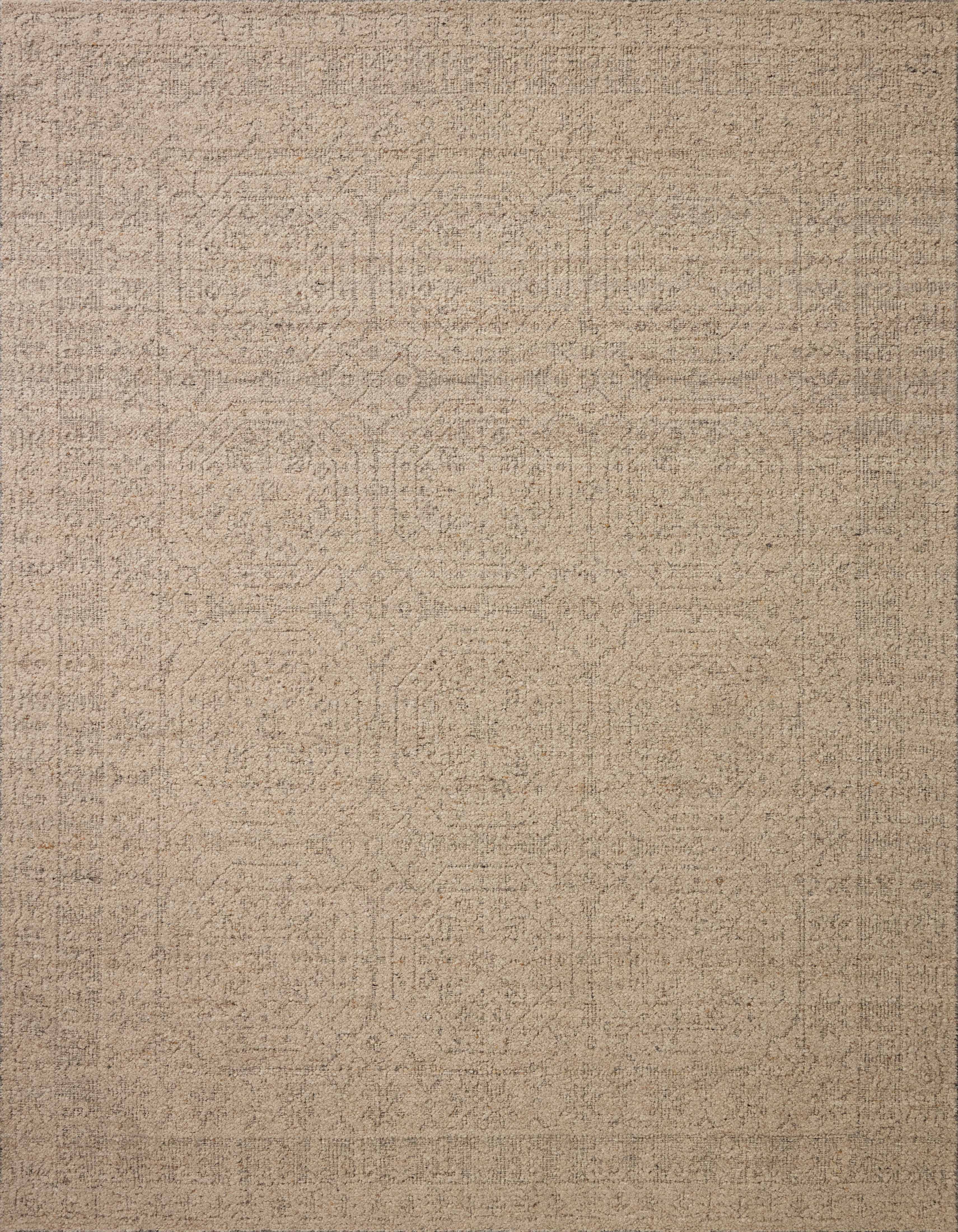 The Novi NVI-01 Oatmeal / Grey Area Rug offers cozy oatmeal and elegant grey sophistication and traditional charm in a hand-woven wool area rug