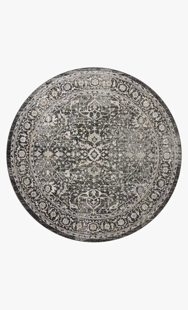 Odette ODT-01 Charcoal / Silver Area Rug by Loloi