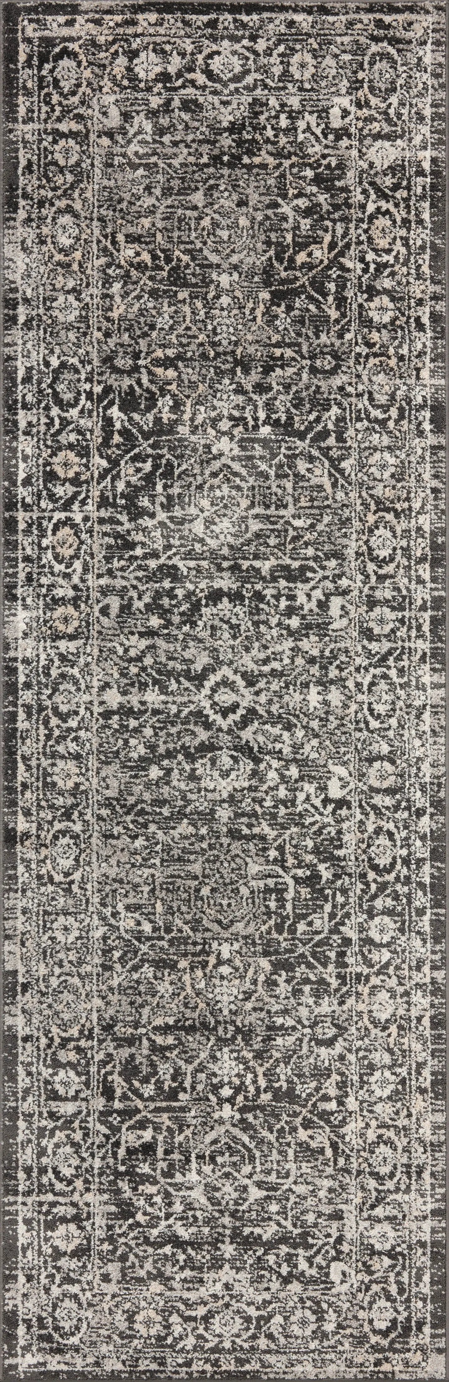 Odette ODT-01 Charcoal / Silver Area Rug by Loloi