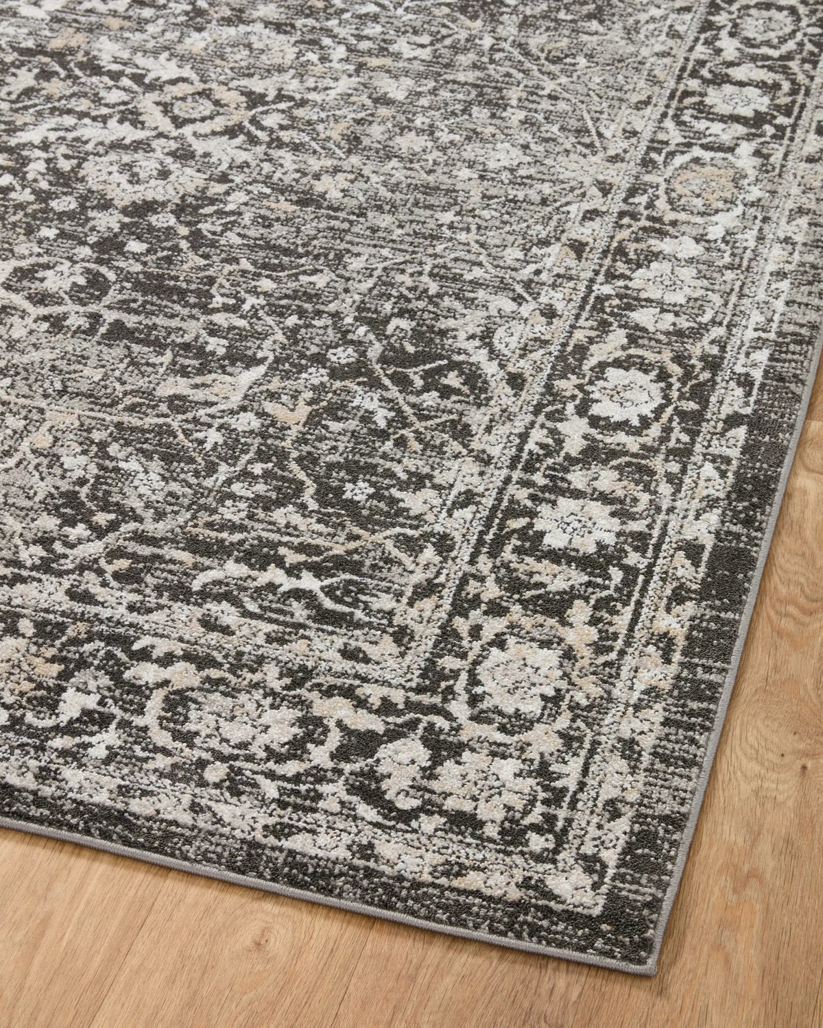 Odette ODT-01 Charcoal / Silver Area Rug by Loloi