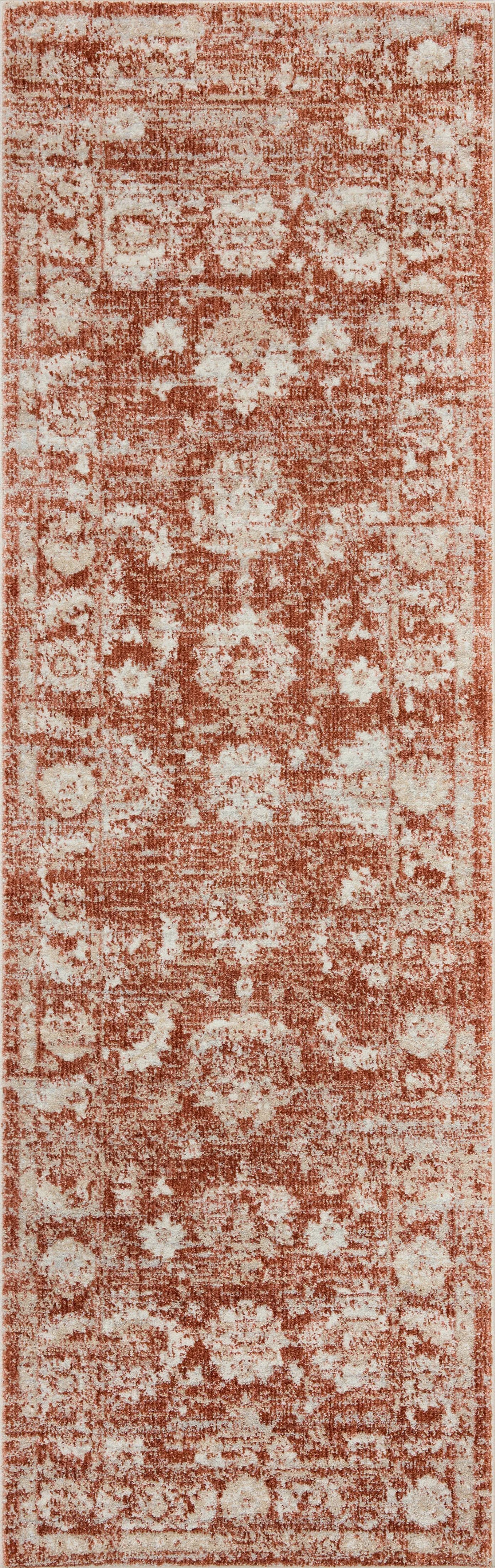 Odette ODT-03 Rust / Ivory Area Rug by Loloi