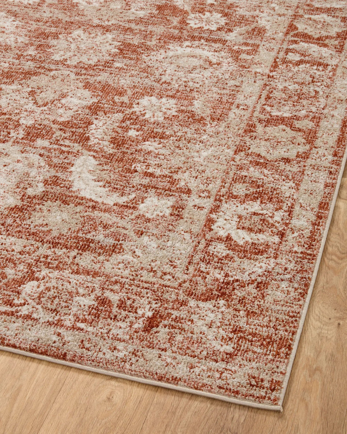 Odette ODT-03 Rust / Ivory Area Rug by Loloi