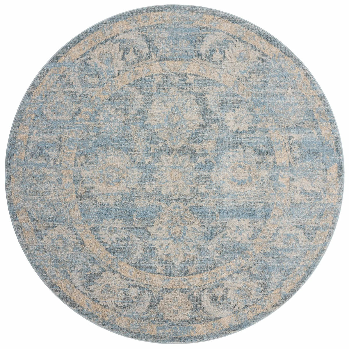 Odette ODT-03 Sky / Beige Area Rug by Loloi