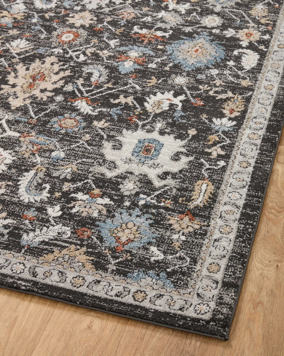 Odette ODT-04 Charcoal / Multi Area Rug by Loloi