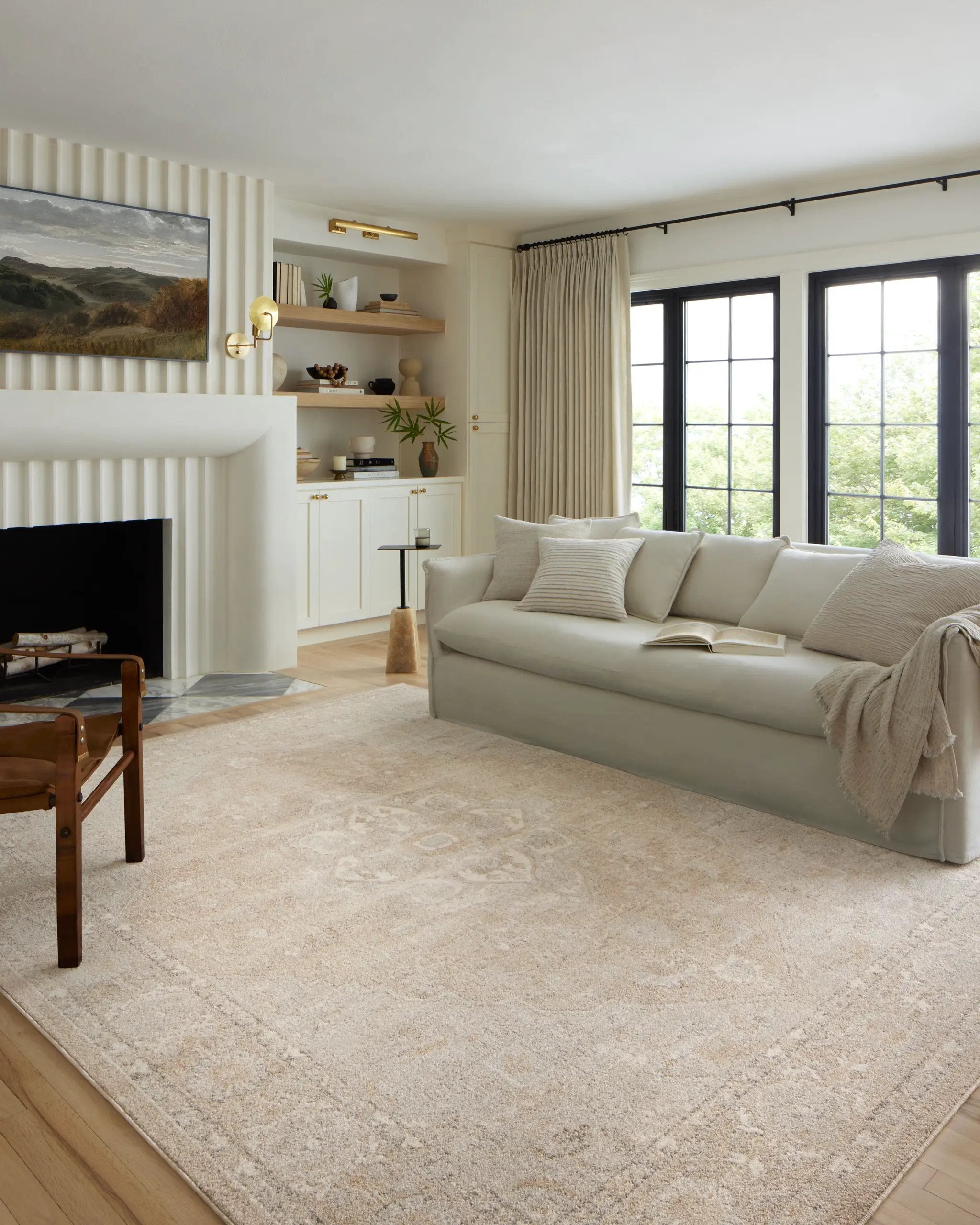 Odette ODT-05 Beige / Silver Area Rug by Loloi