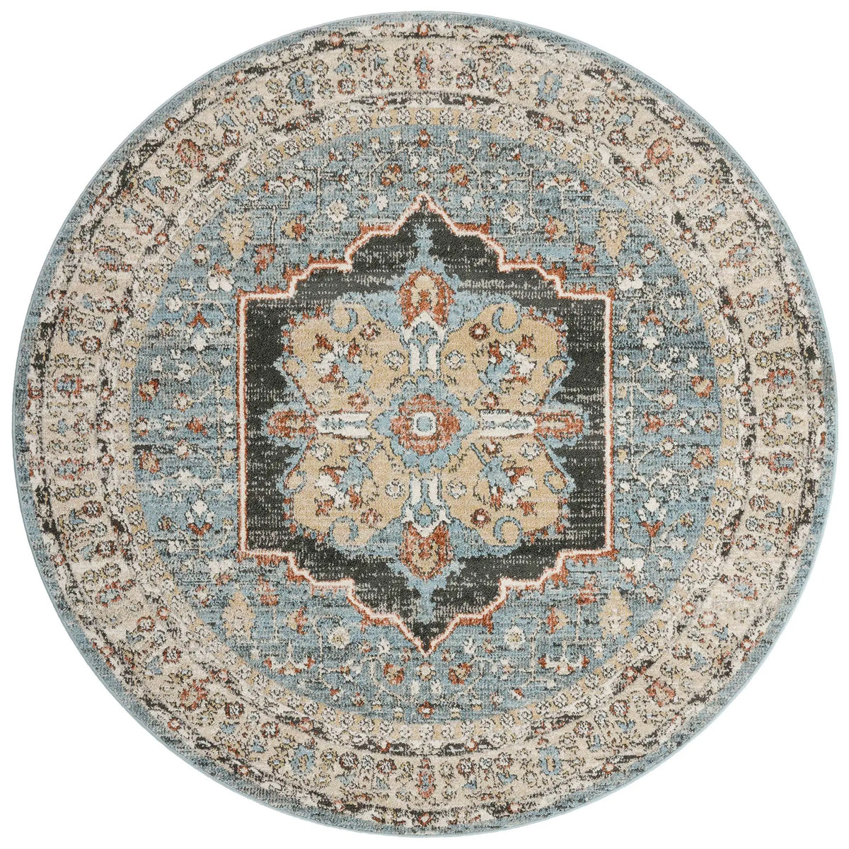 Odette ODT-06 Sky / Multi Area Rug by Loloi