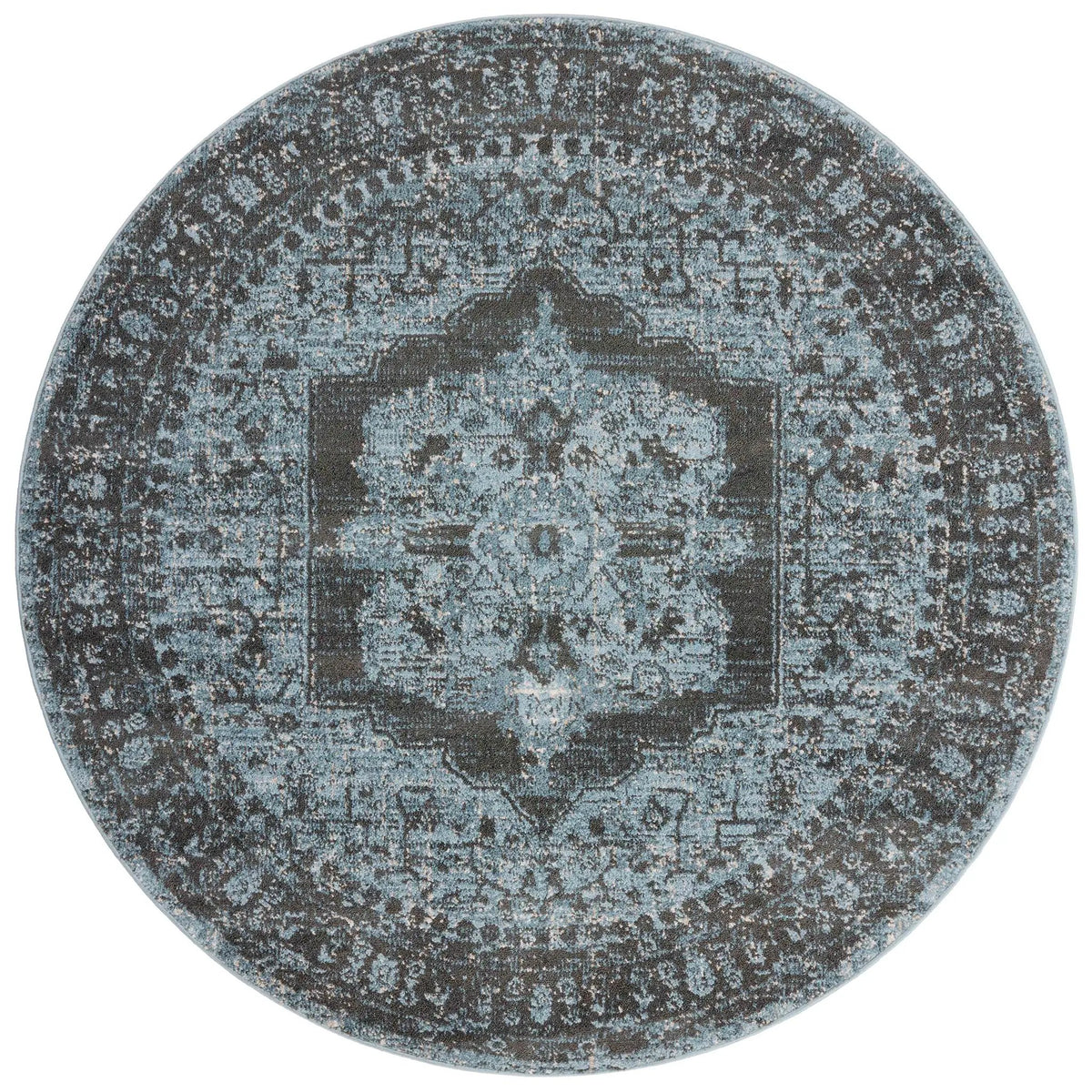 Odette ODT-08 Sky / Charcoal Area Rug by Loloi