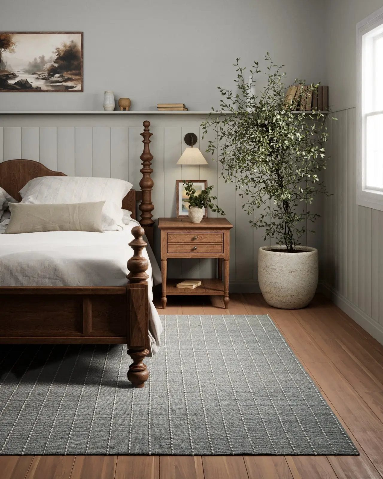 Oliver OLI-1 Blue Area Rug by Momeni
