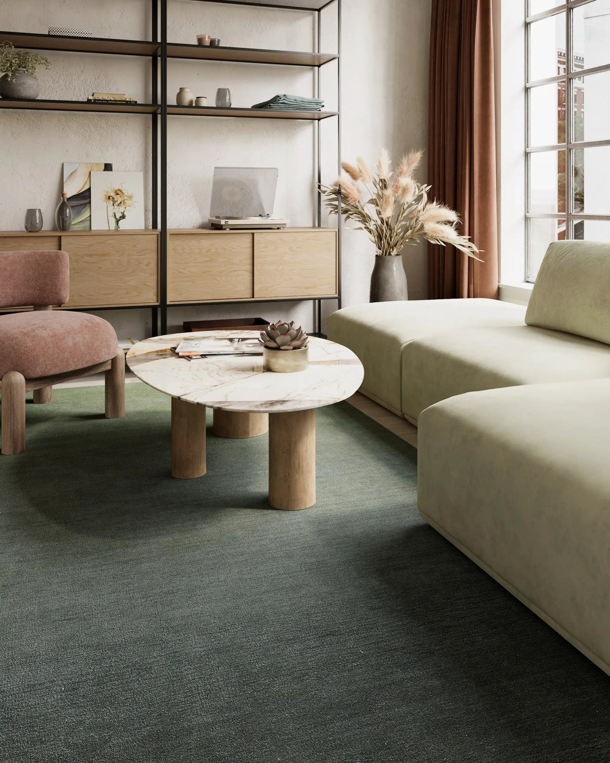 Ombre OMB-1 Green Area Rug by Momeni