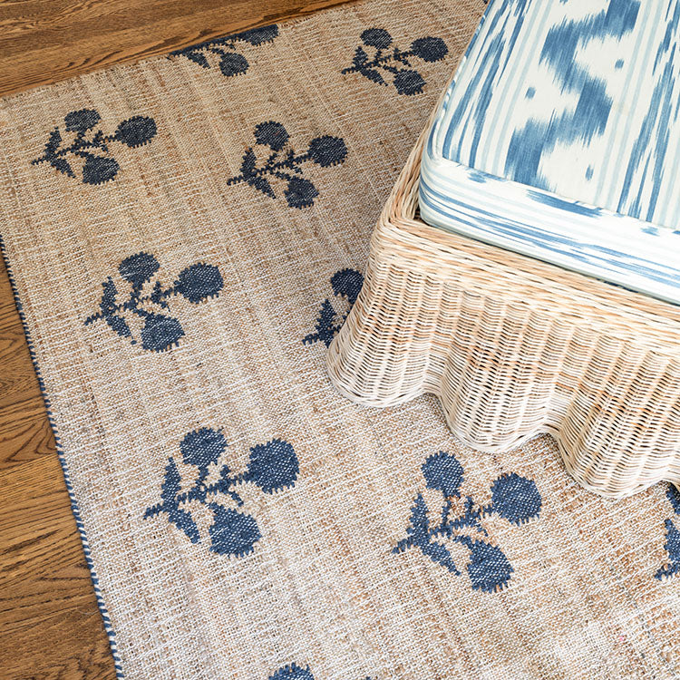 Erin Gates Orchard ORC-2 Blue Bloom Hand Woven Area Rug by Momeni