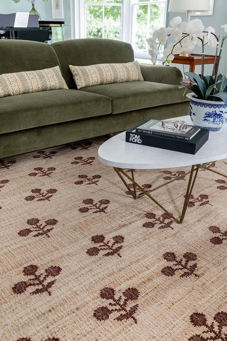 Orchard ORC-2 (Bloom) Rust Area Rug by Erin Gates by Momeni
