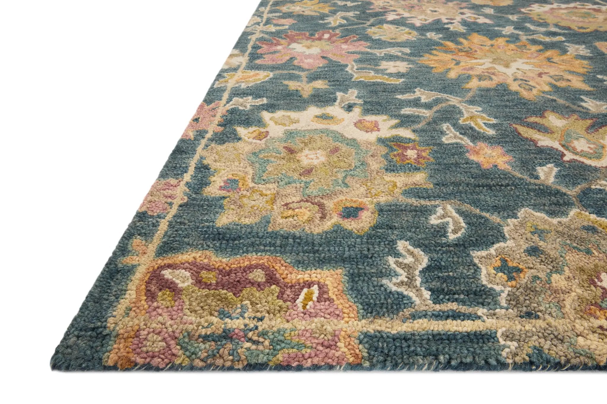 Padma PMA-03 Navy / Multi Area Rug by Loloi