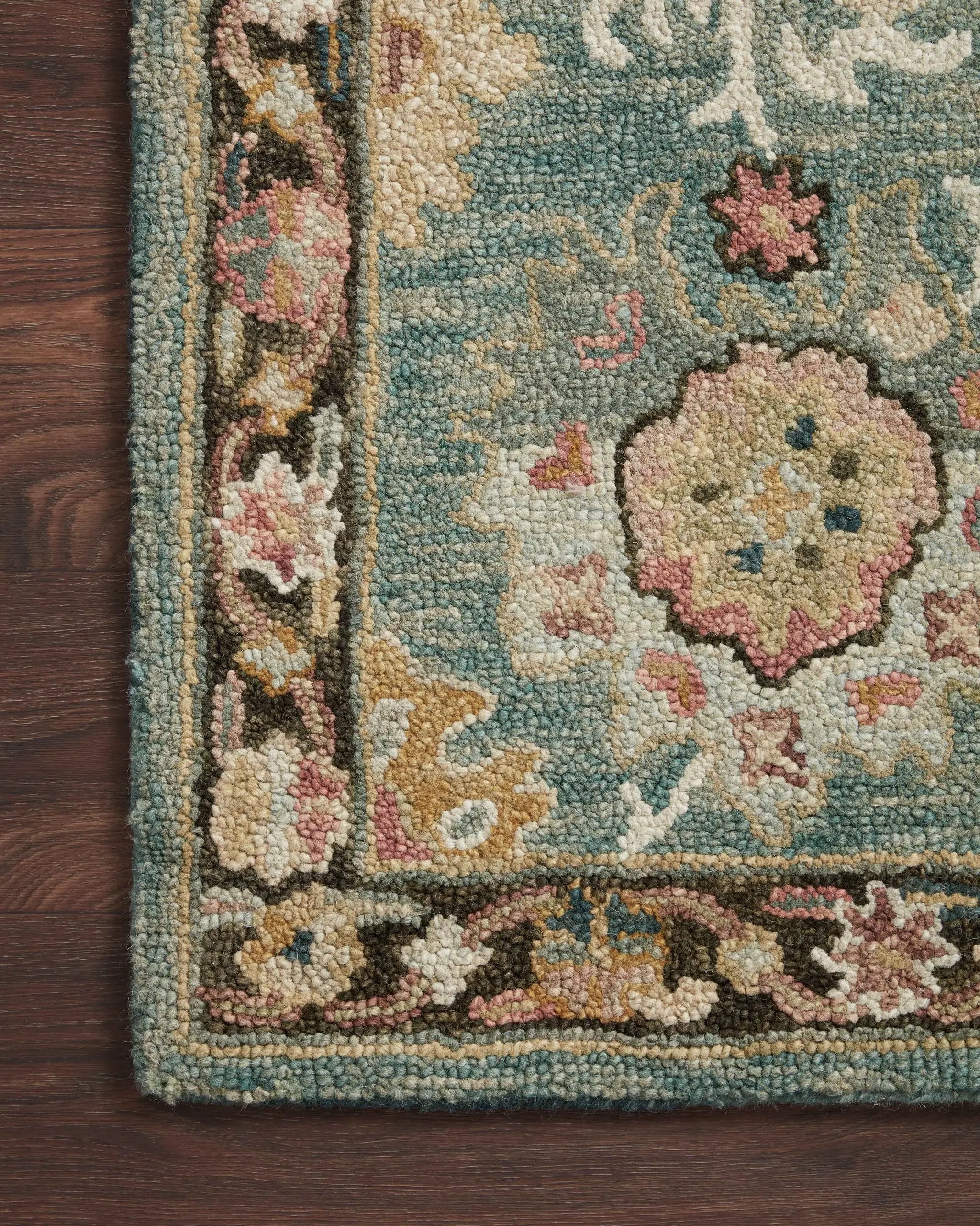 Padma PMA-04 Teal / Multi Area Rug by Loloi