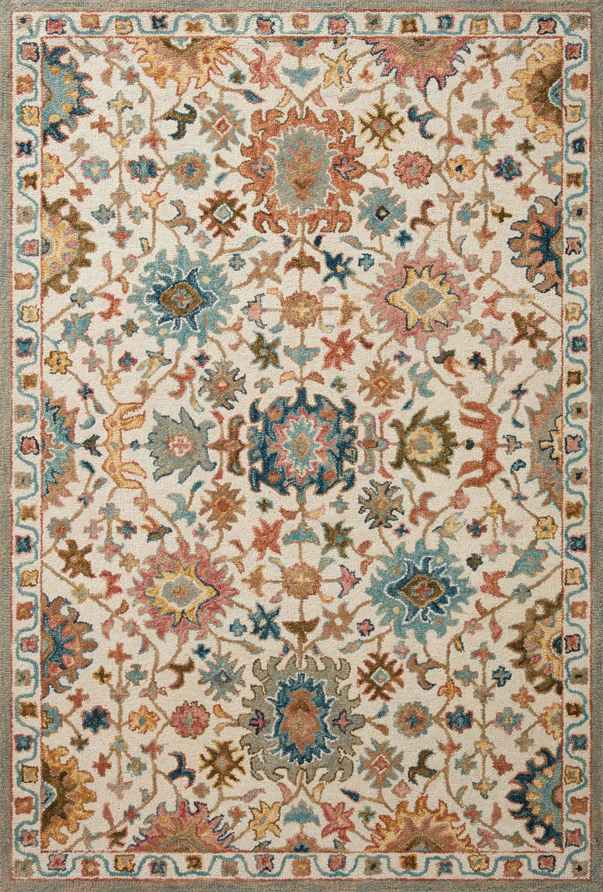 Padma PMA-05 Ivory / Multi Area Rug by Loloi