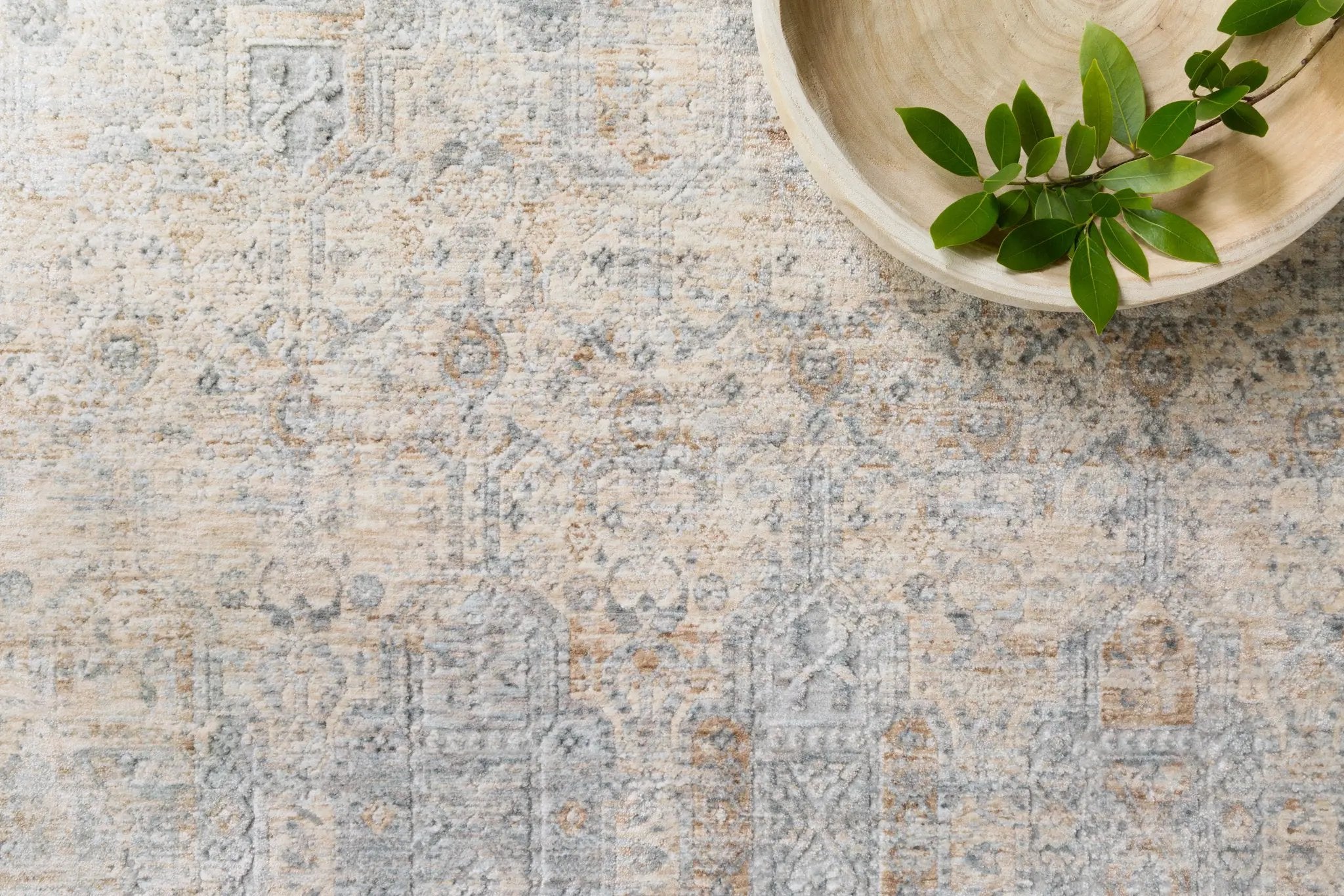 Pandora PAN-02 Ivory / Mist Area Rug by Loloi