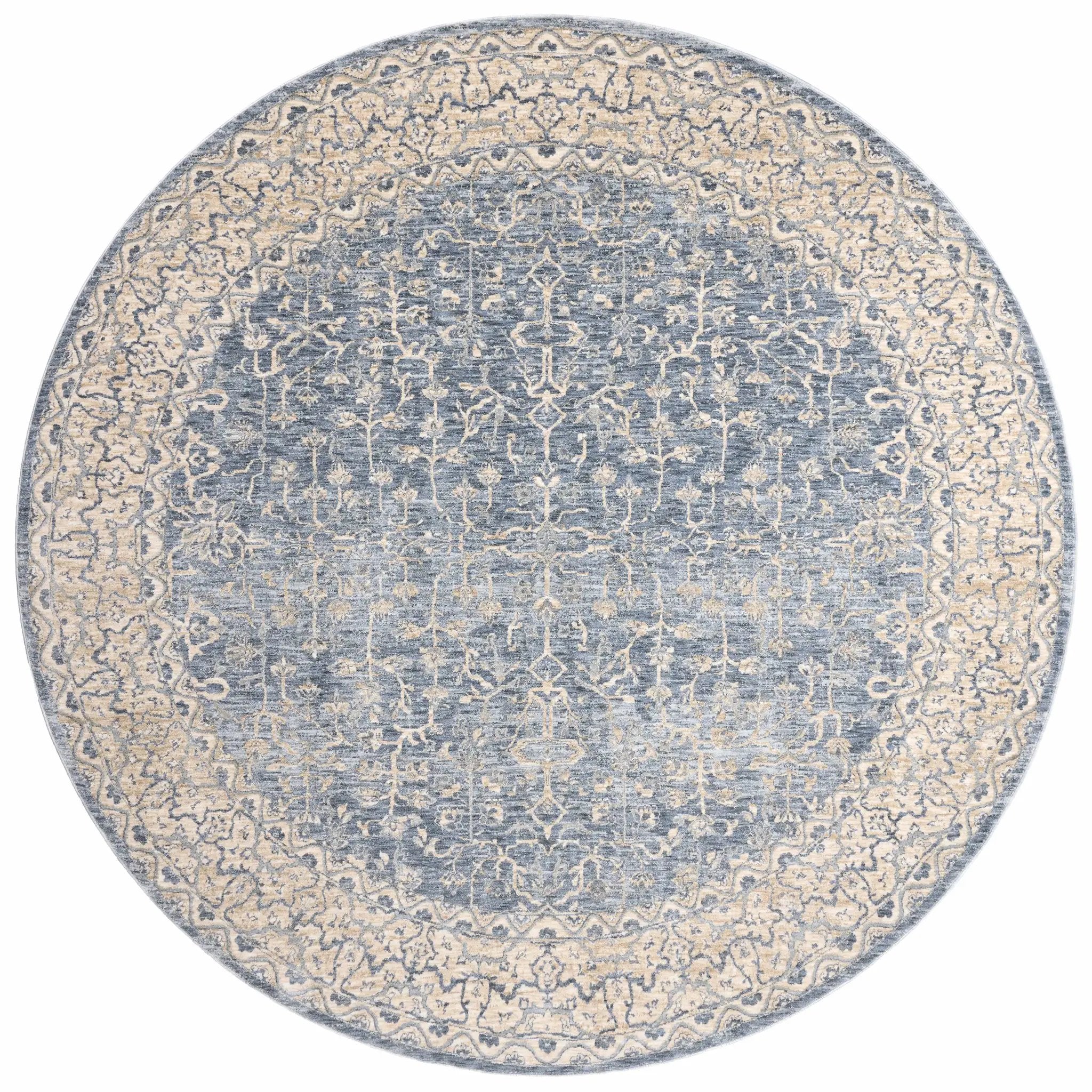 Pandora PAN-04 Dark Blue / Ivory Area Rug by Loloi
