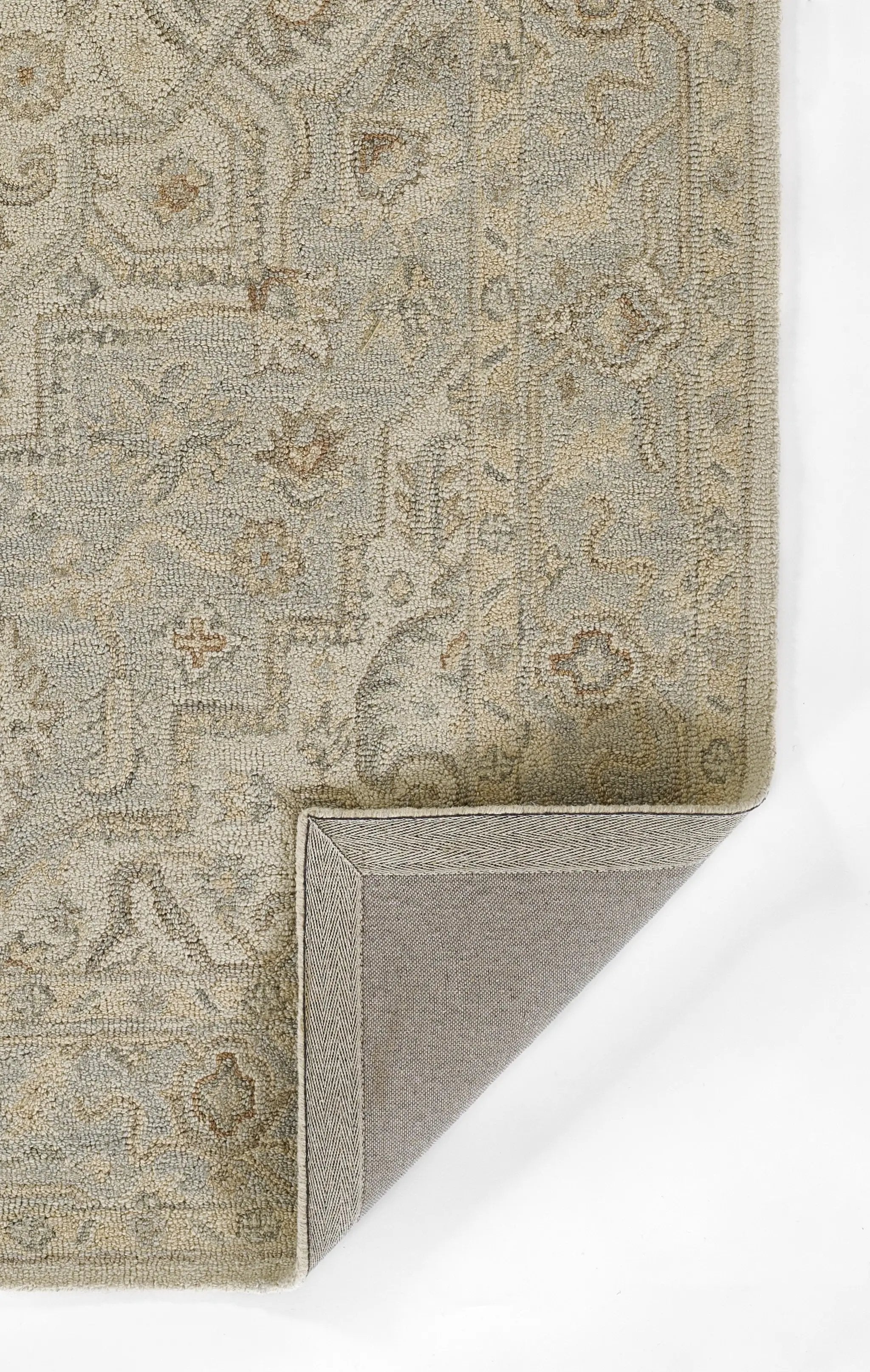 Pasha PSH-1 Light-Blue Area Rug by Momeni