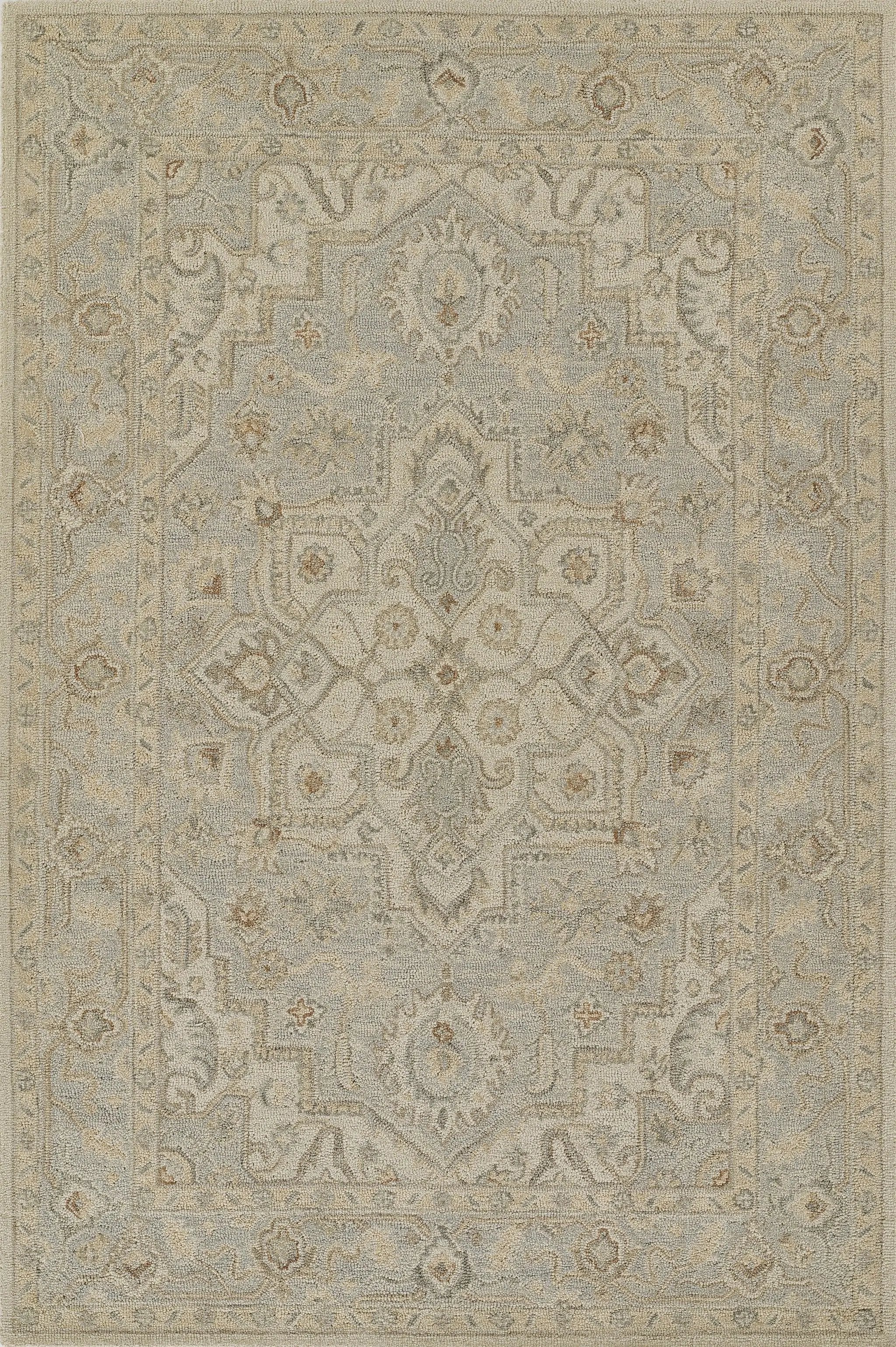 Pasha PSH-1 Light-Blue Area Rug by Momeni