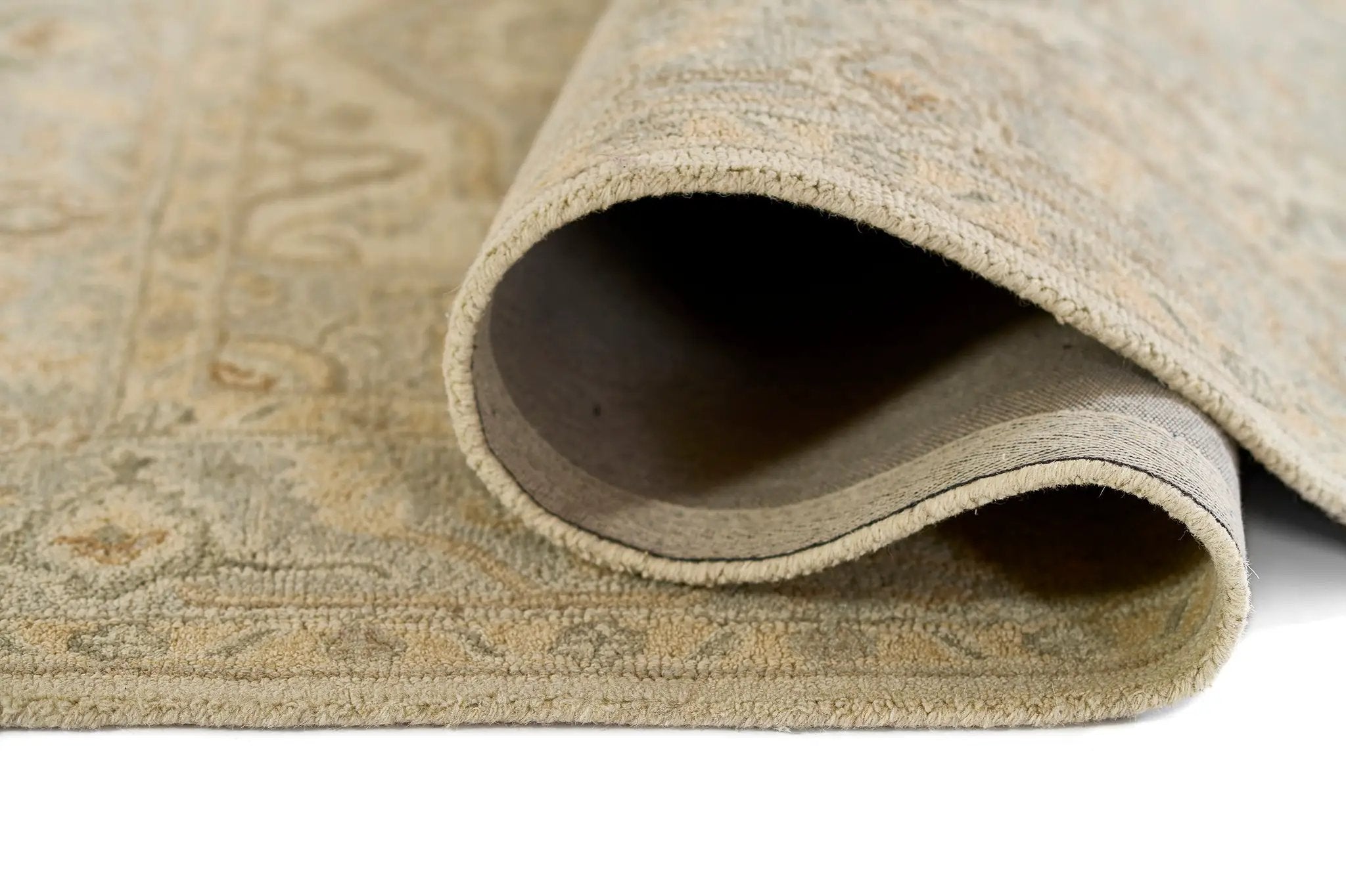 Pasha PSH-1 Light-Blue Area Rug by Momeni