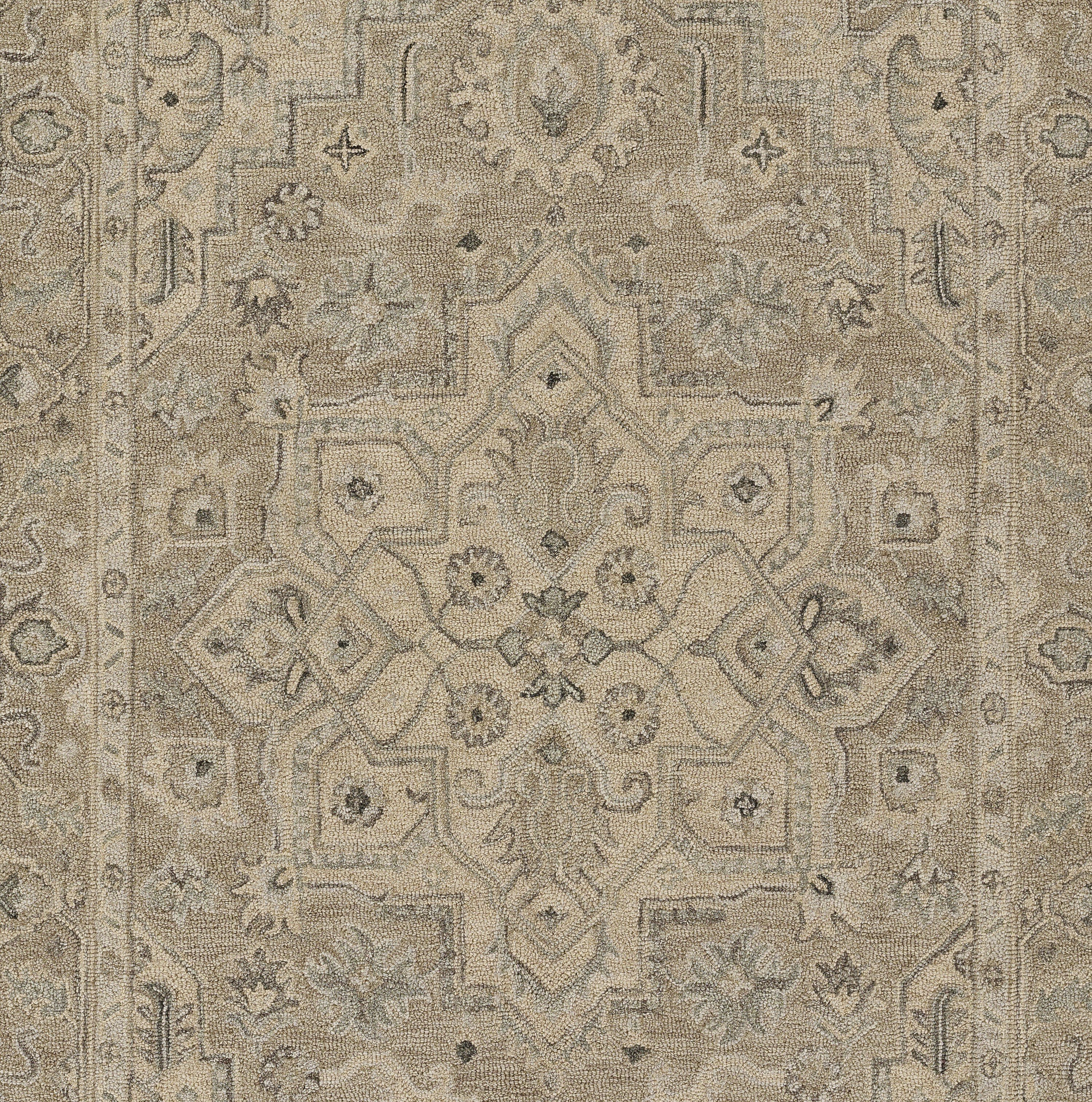 Momeni Pasha PSH-1 Taupe Hand Tufted Area Rug