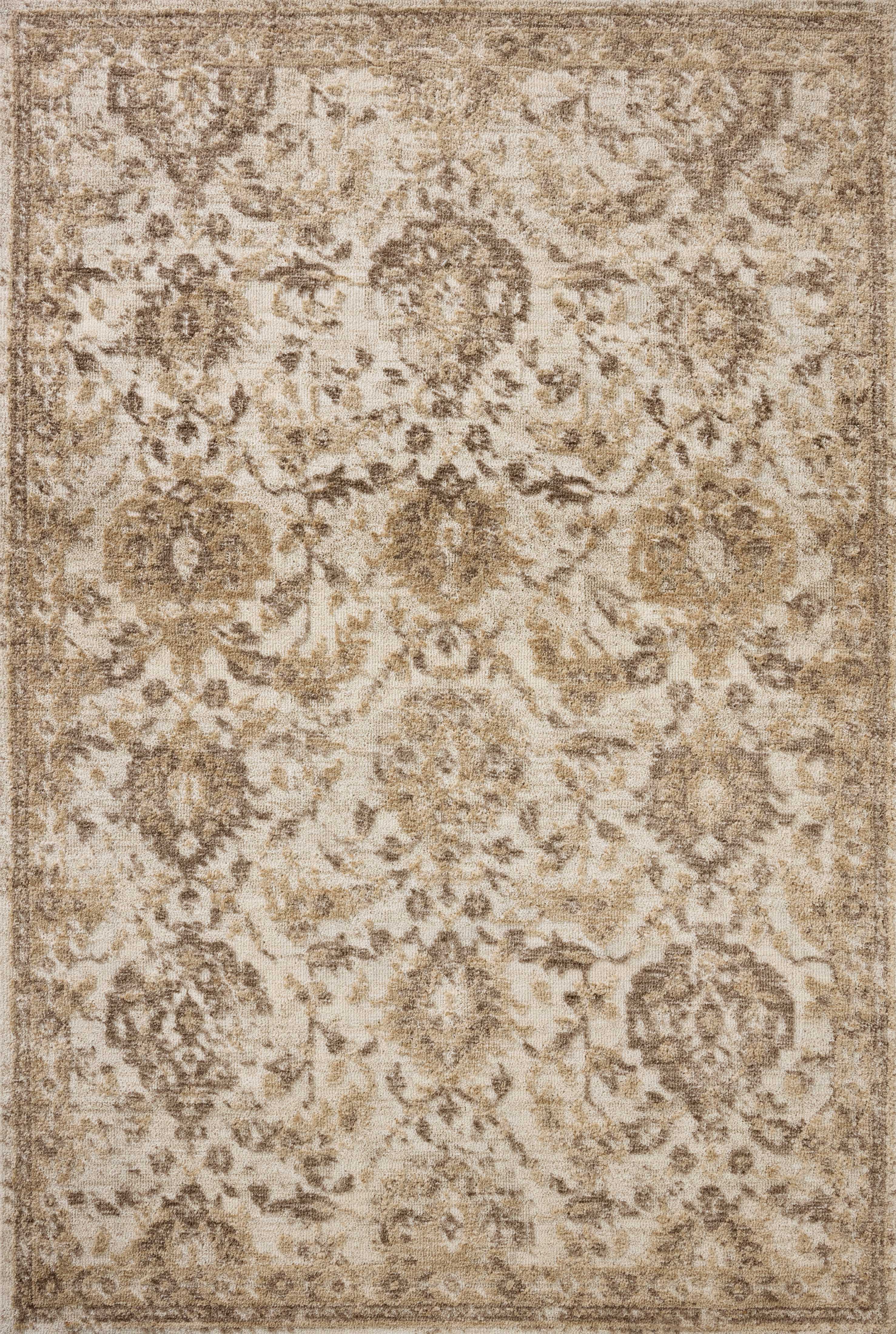 A power-loomed polyester area rug with traditional design in refined ivory and warm natural hues, the Percival PCV-01 Ivory / Natural Area Rug is a standout in any décor