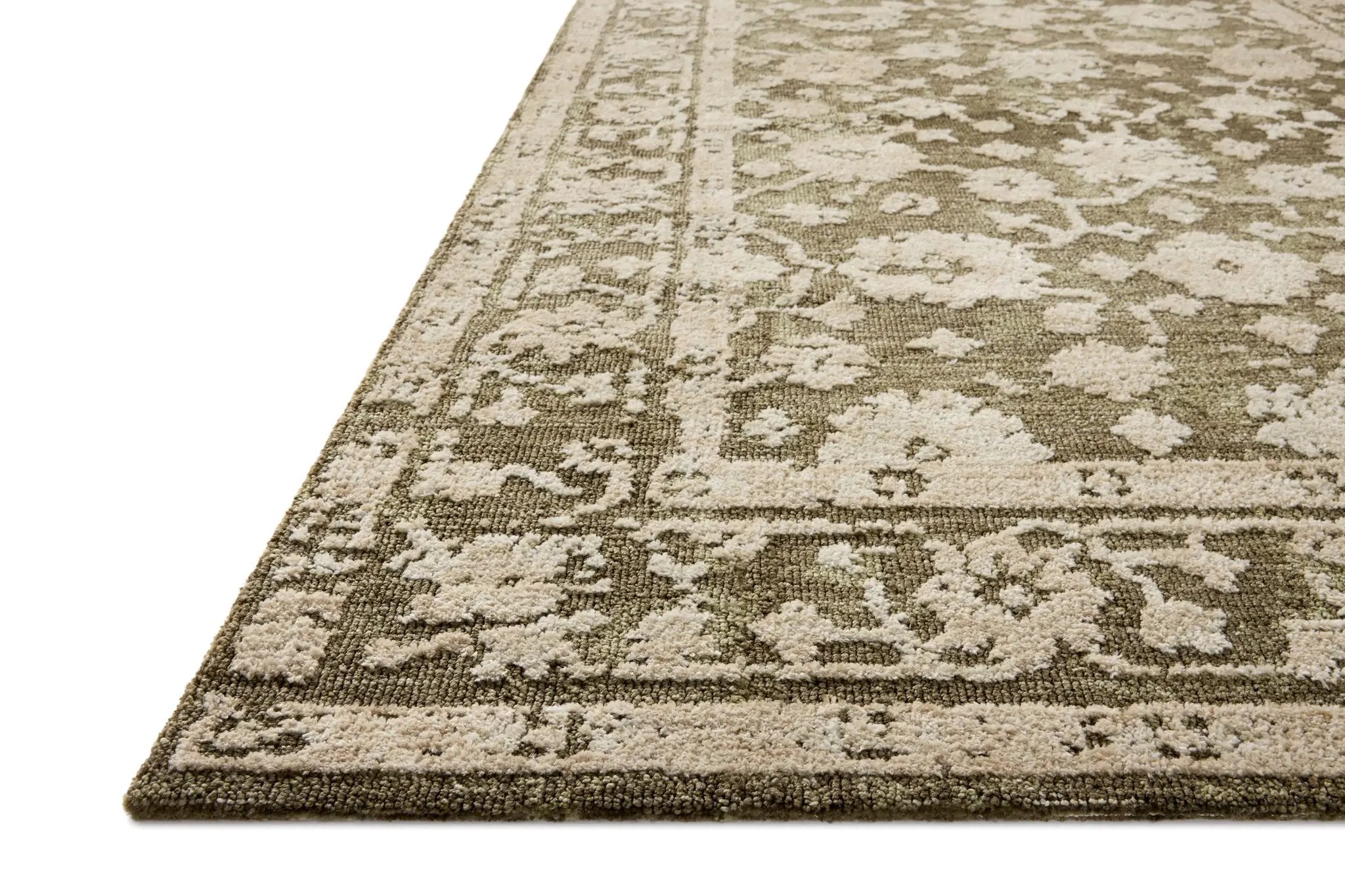 Percival PCV-06 Moss / Natural Area Rug by Loloi