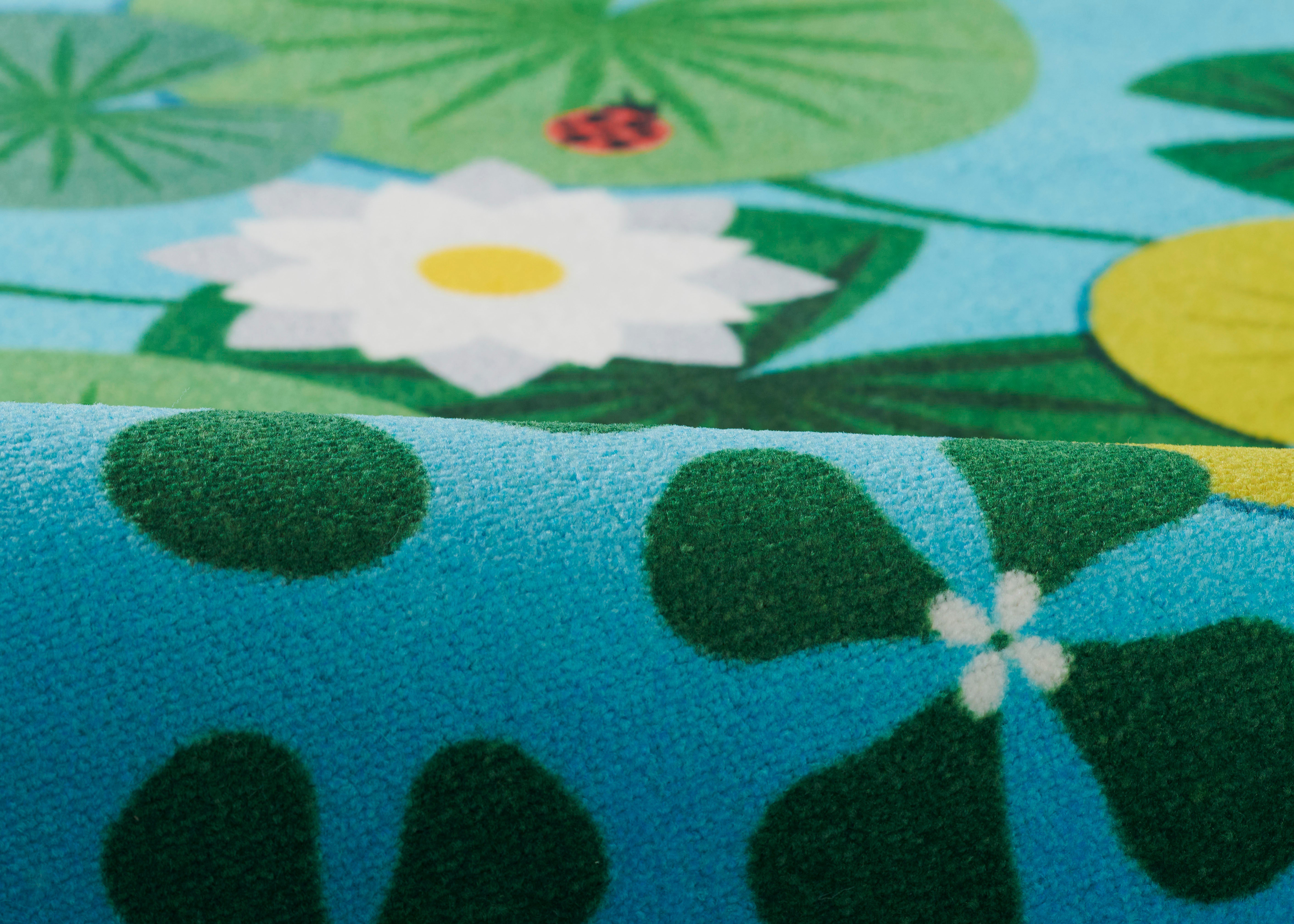 Momeni Playground PLY-1 Pond Blue Kid Rug