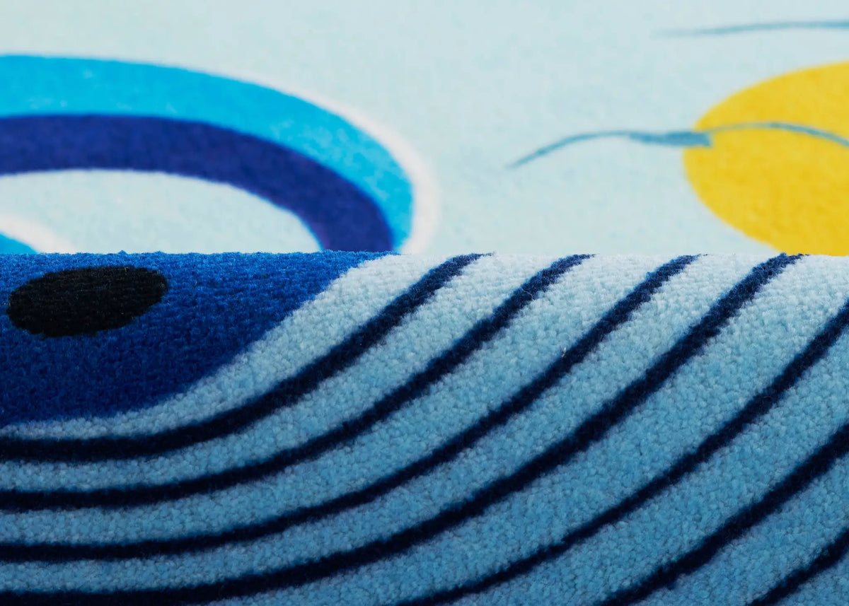Playground PLY-3 Ocean Blue Area Rug by Momeni